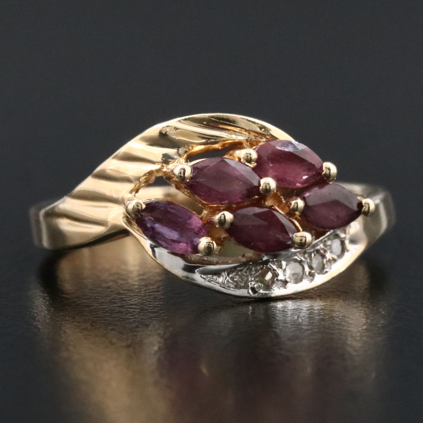 14K Ruby and Diamond Ring