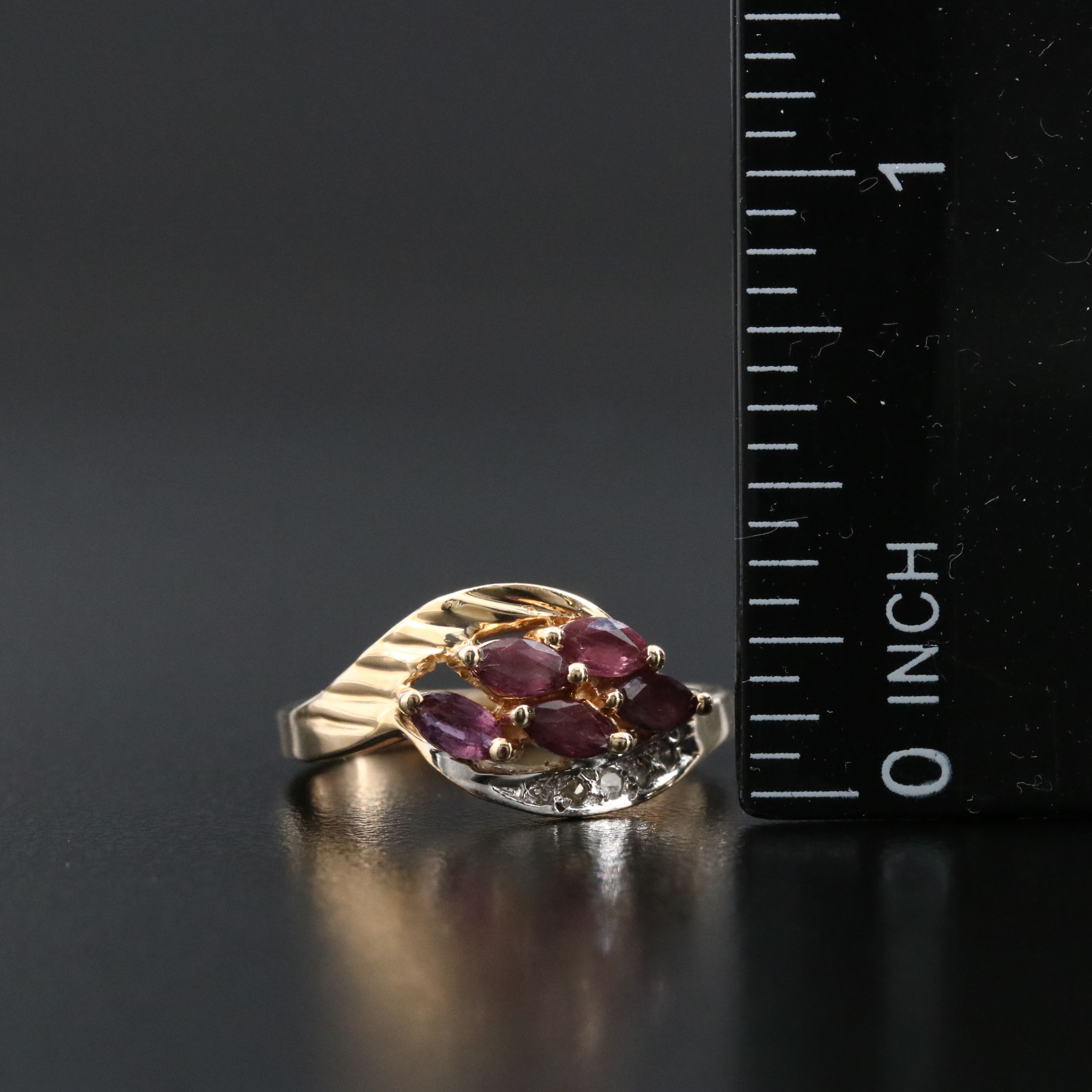 14K Ruby and Diamond Ring