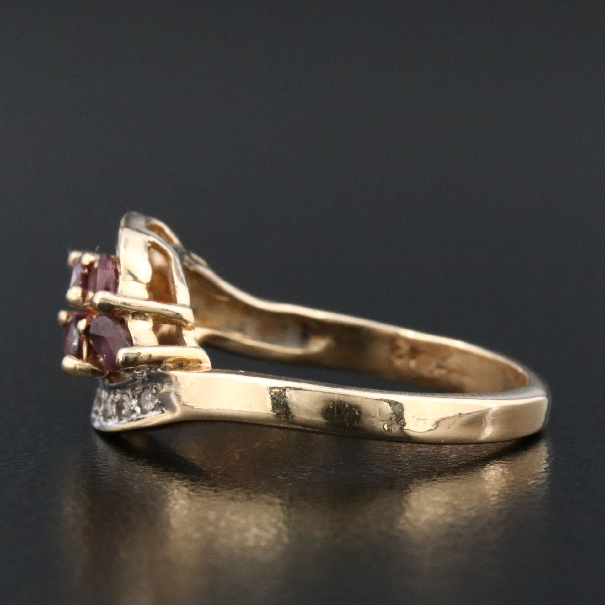 14K Ruby and Diamond Ring
