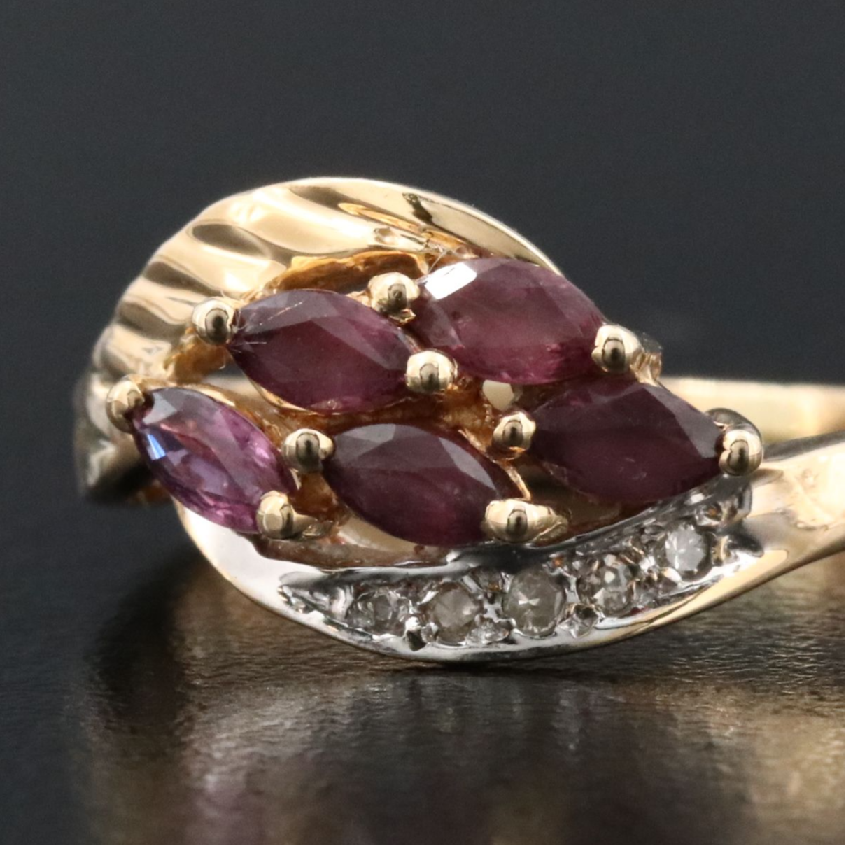 14K Ruby and Diamond Ring