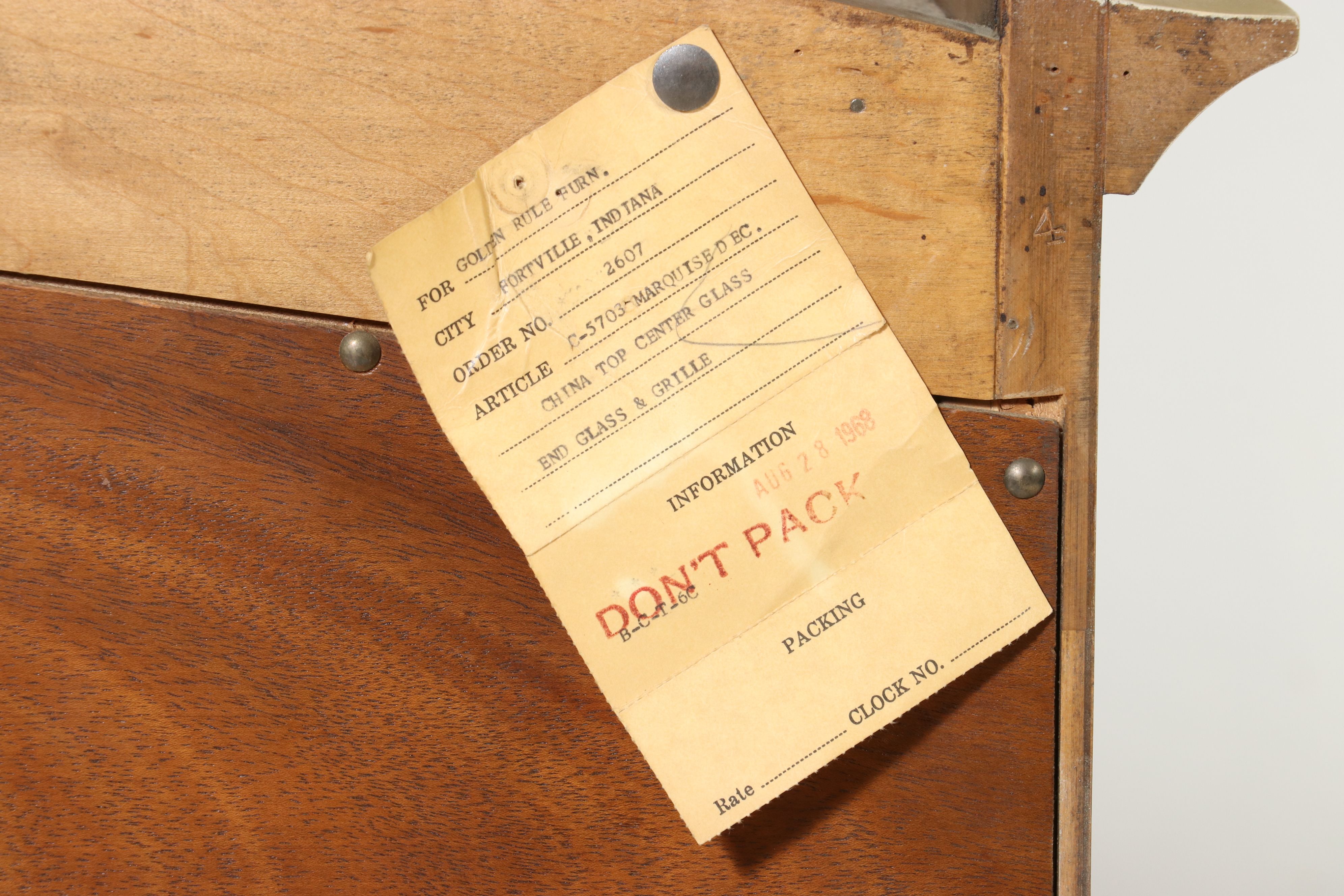 Romweber "Marquise" Louis XV Revival Two-Part China Cabinet