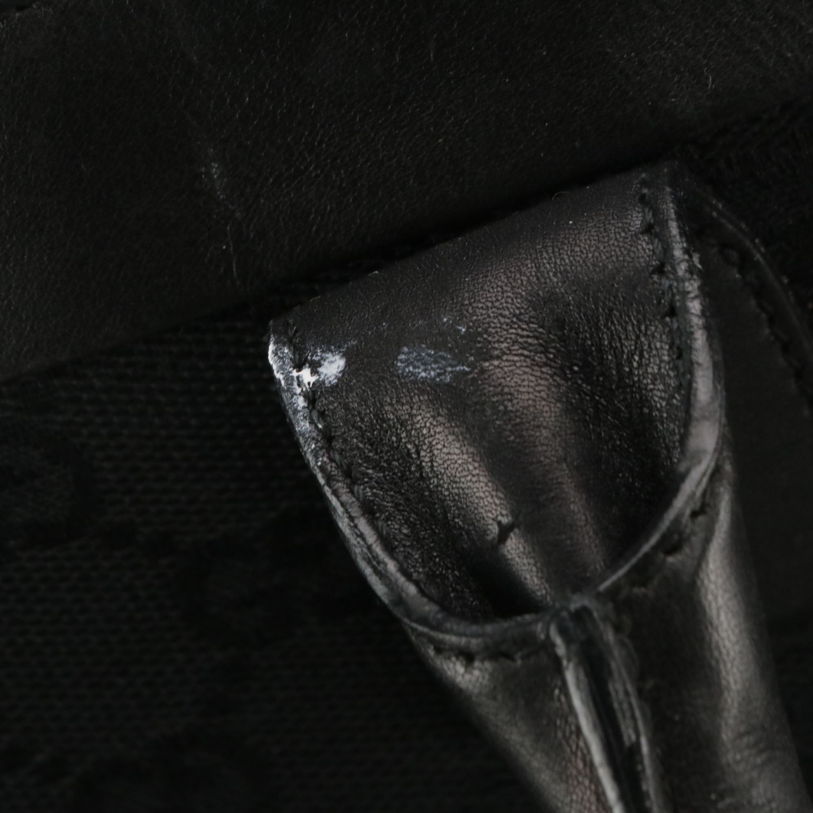 Gucci Black GG Canvas and Leather Zip Tote Bag