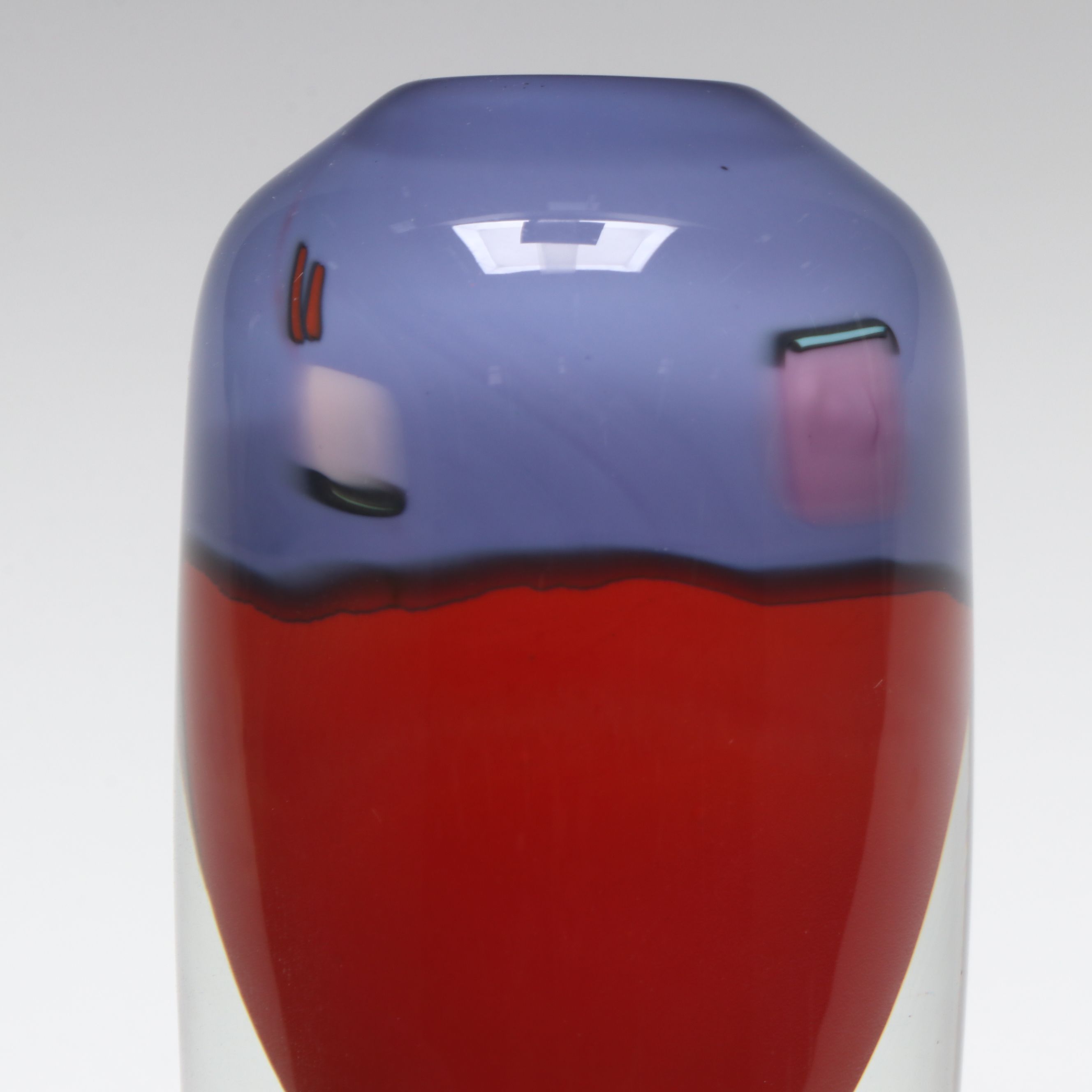 Magdanz Shapiro Art Glass Vase, 1982