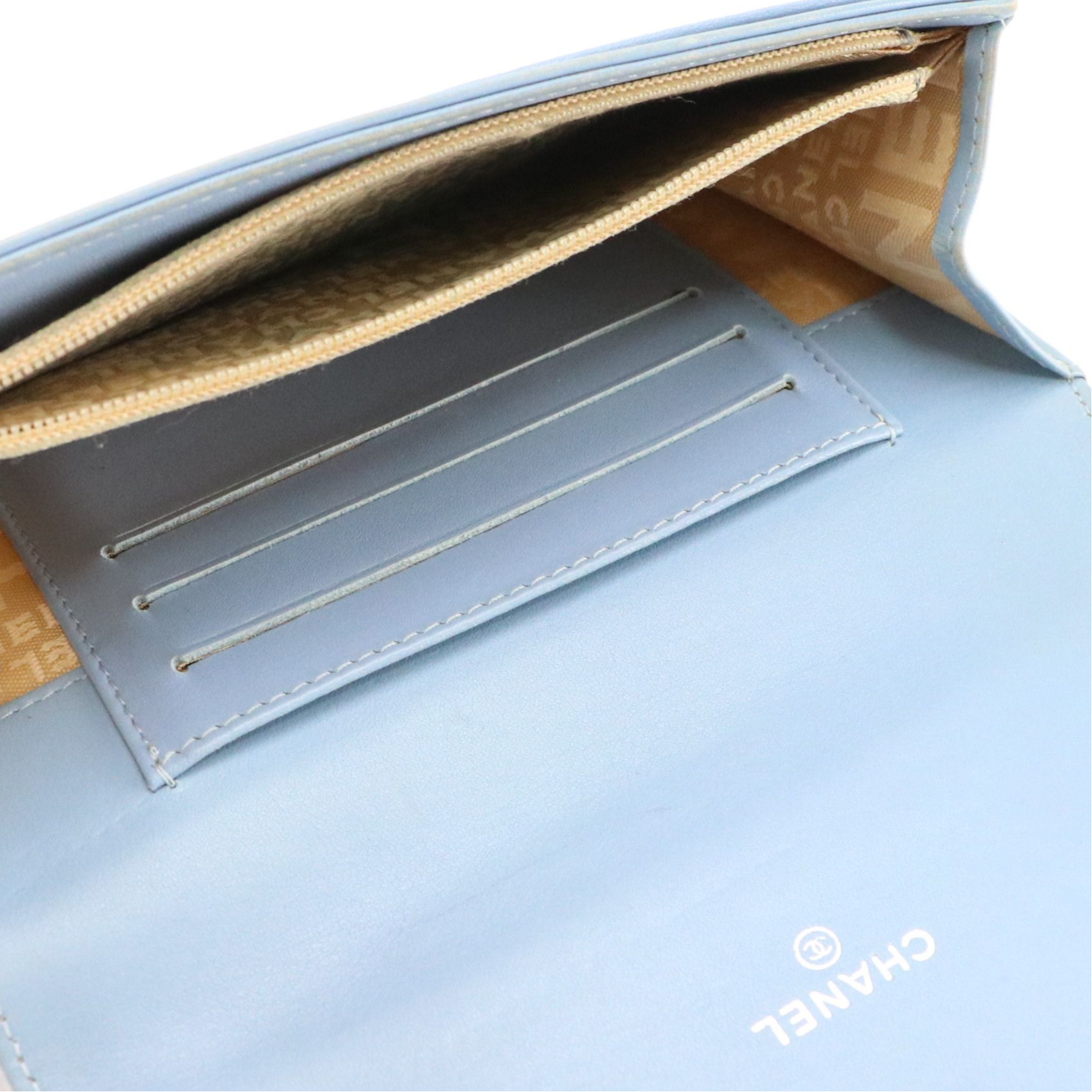 Chanel French Flap Wallet in Quilt Pattern Leather