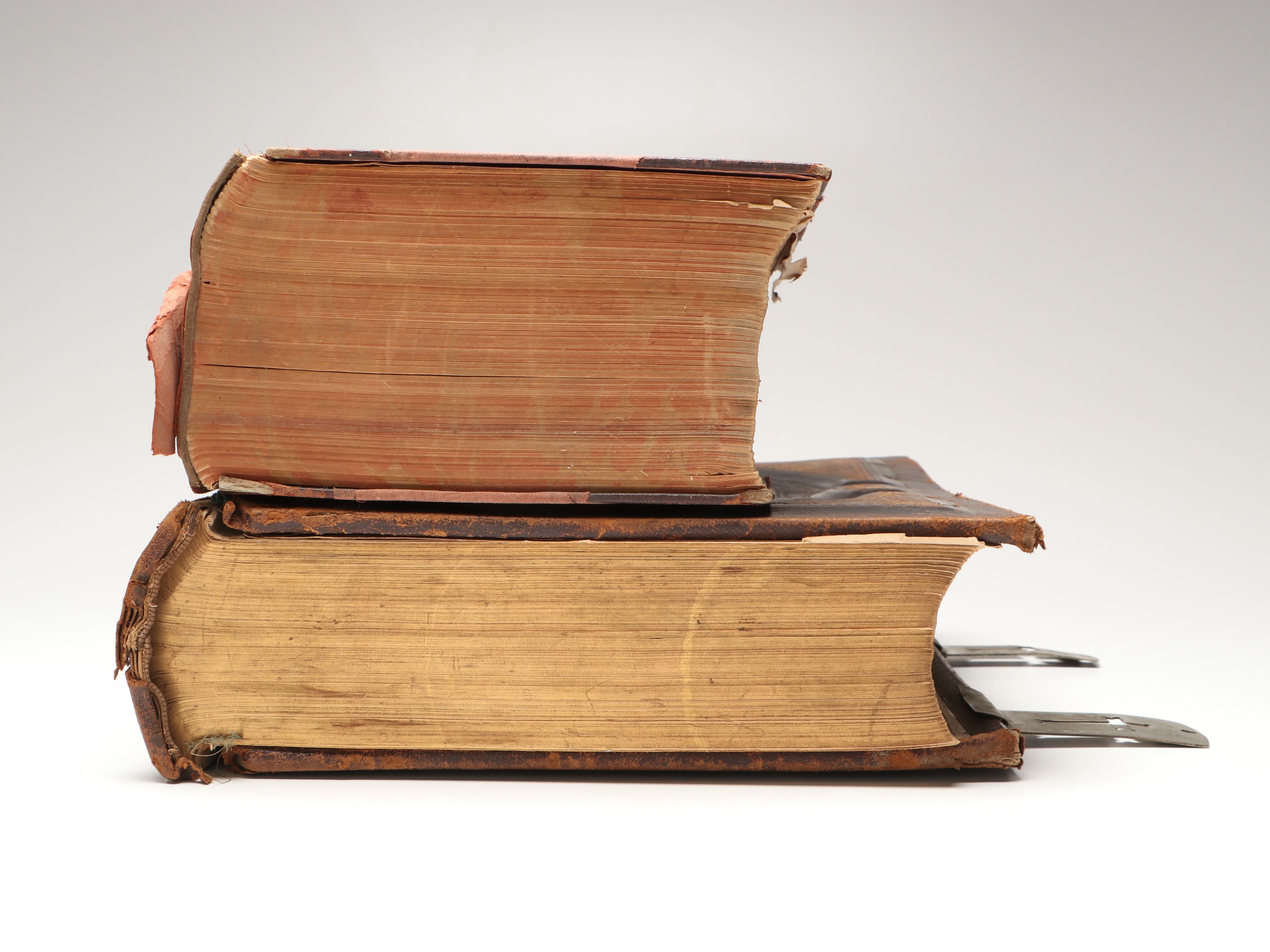 Leather Bound Holy Bible with "Household Physician" by Herbert E. Buffum et al.