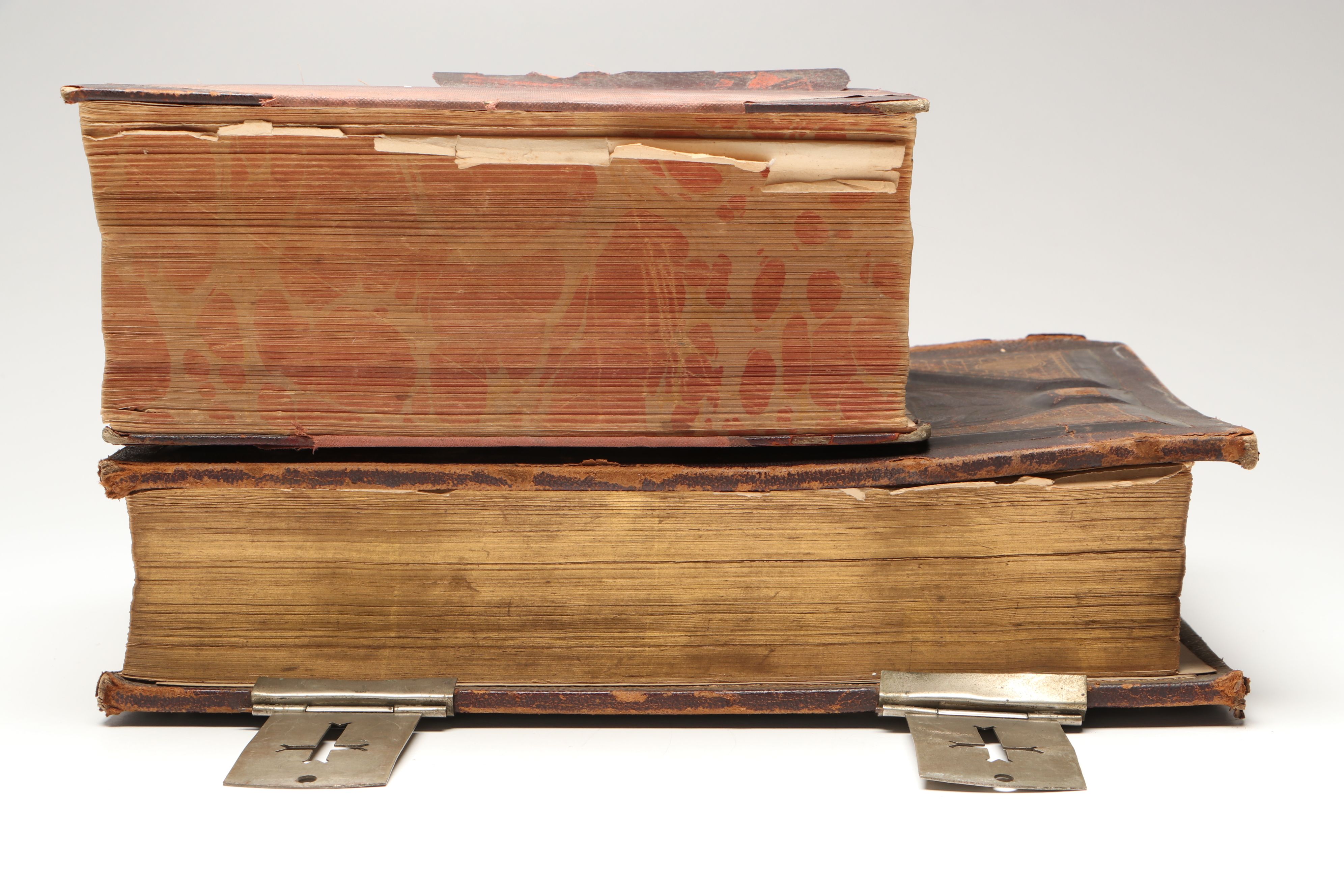 Leather Bound Holy Bible with "Household Physician" by Herbert E. Buffum et al.