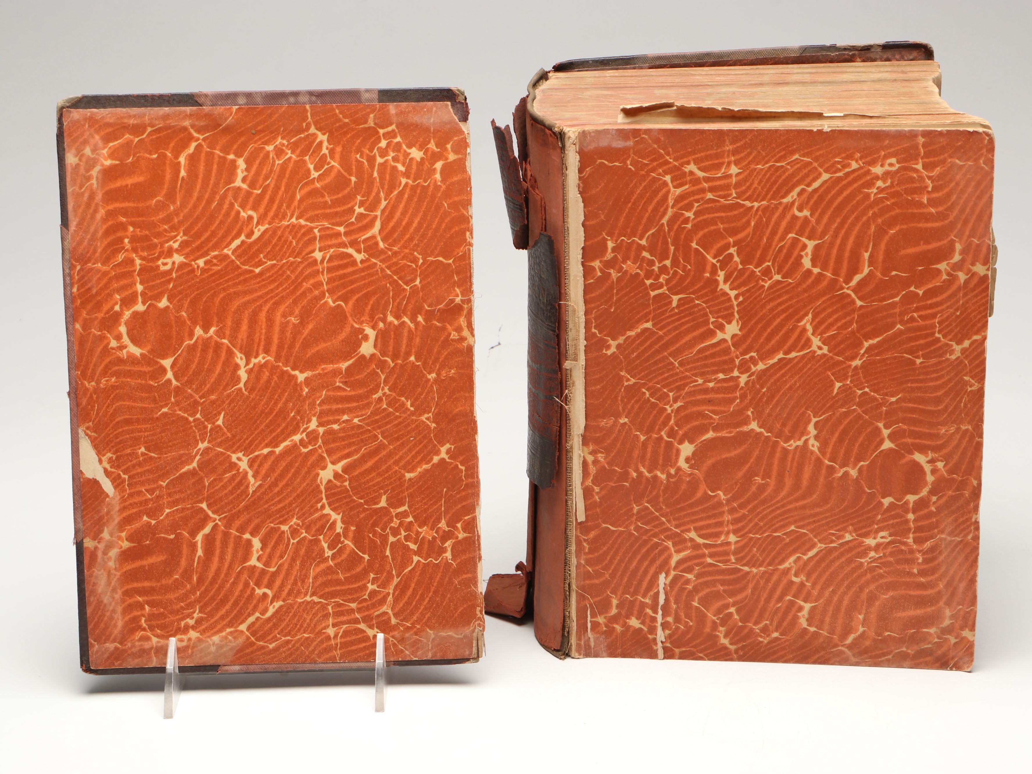 Leather Bound Holy Bible with "Household Physician" by Herbert E. Buffum et al.