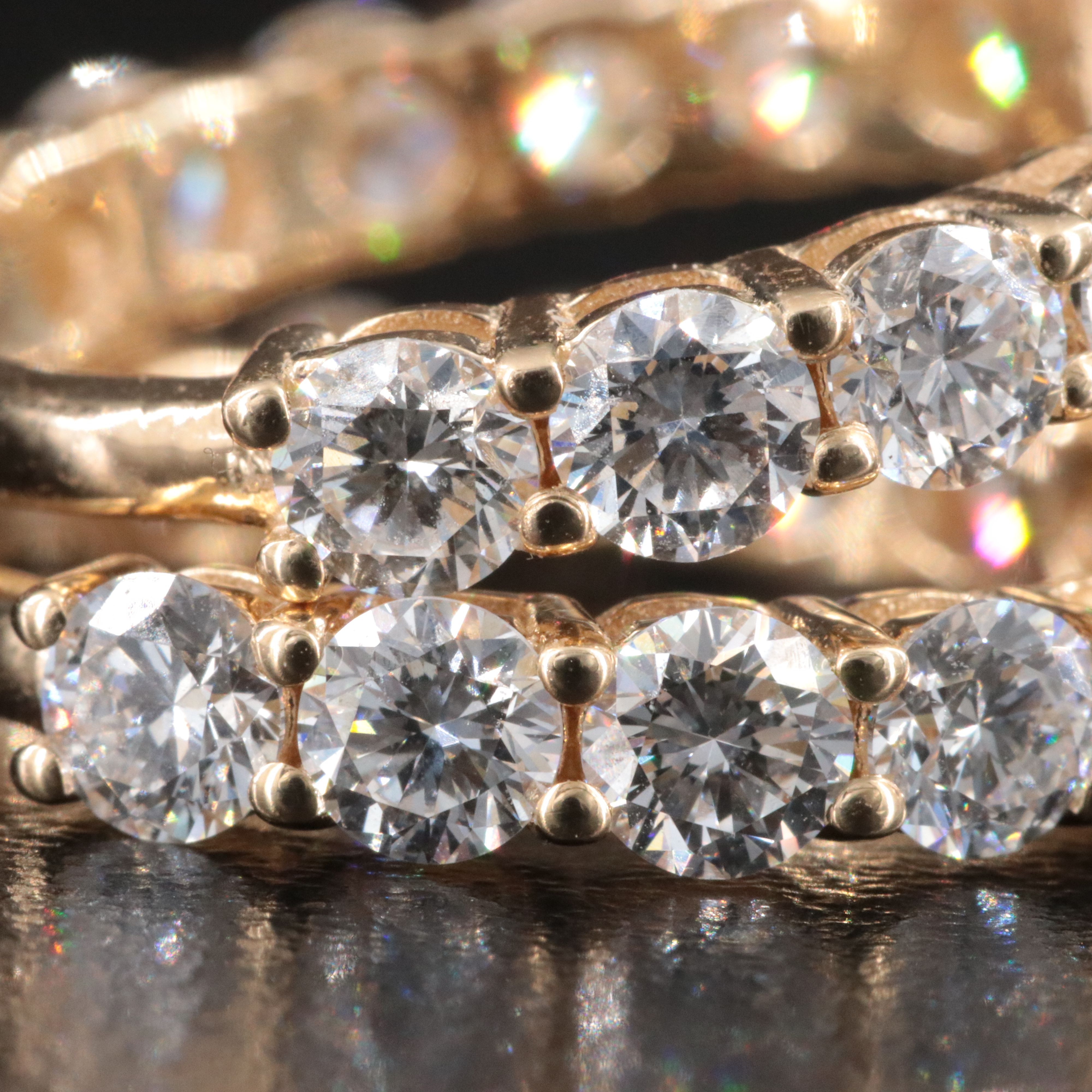 14K 11.14 CTW Lab Grown Diamond Ring Set with IGI Jewelry Report