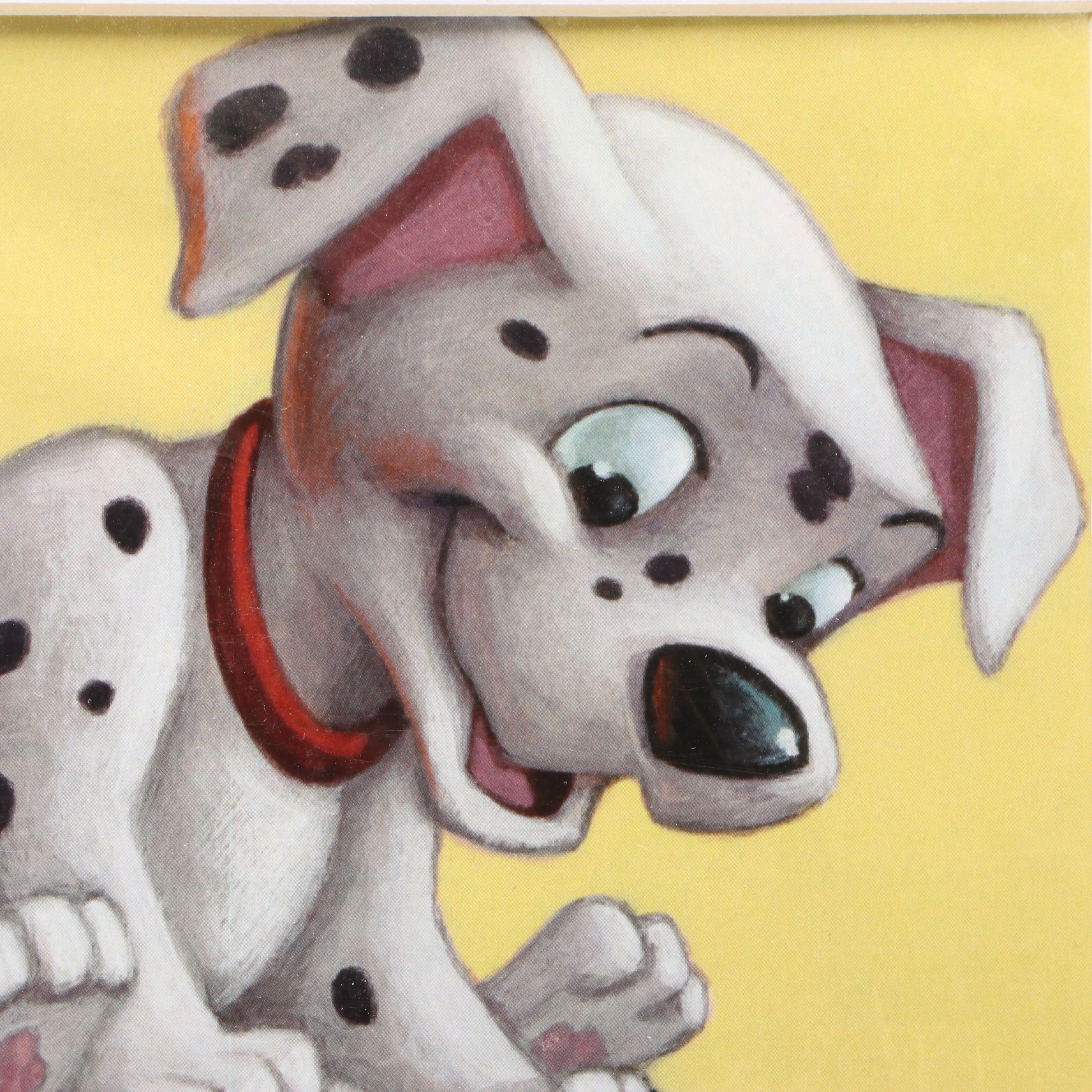 Disney 101 Dalmatians Offset Lithograph "Pongo and Pup," Late 20th/Early 21st C.