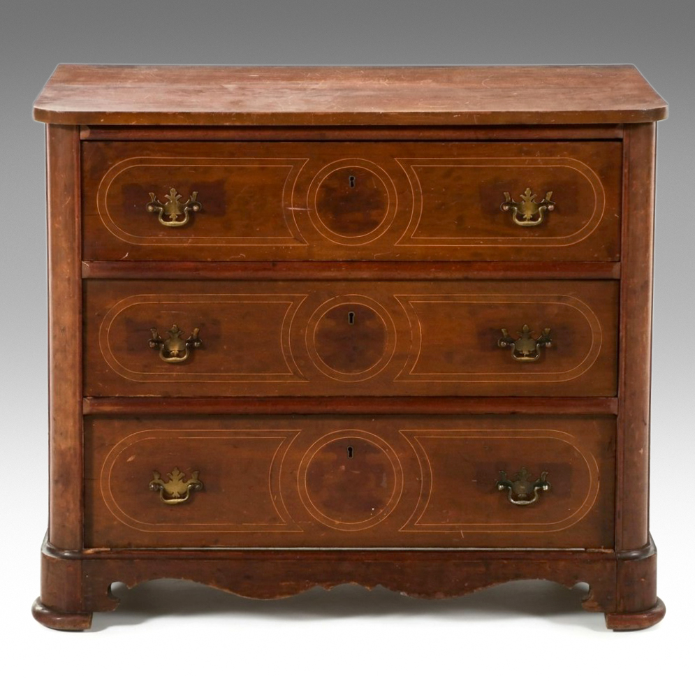 Federal Style Inlaid Mahogany Chest of Drawers