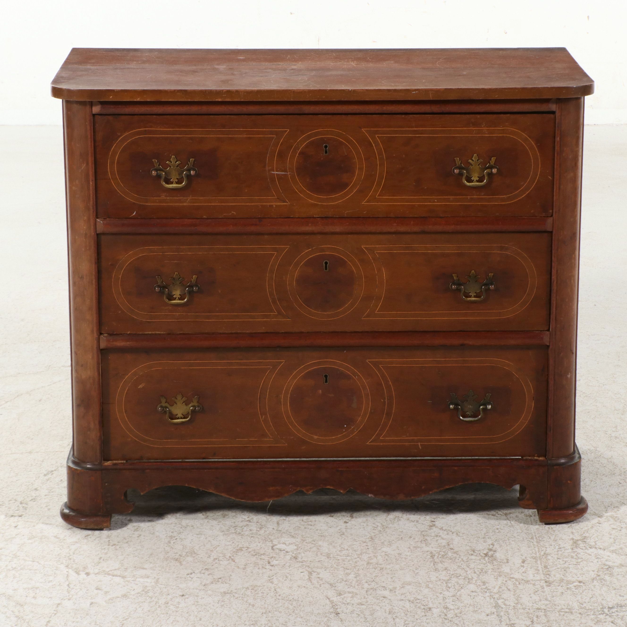 Federal Style Inlaid Mahogany Chest of Drawers