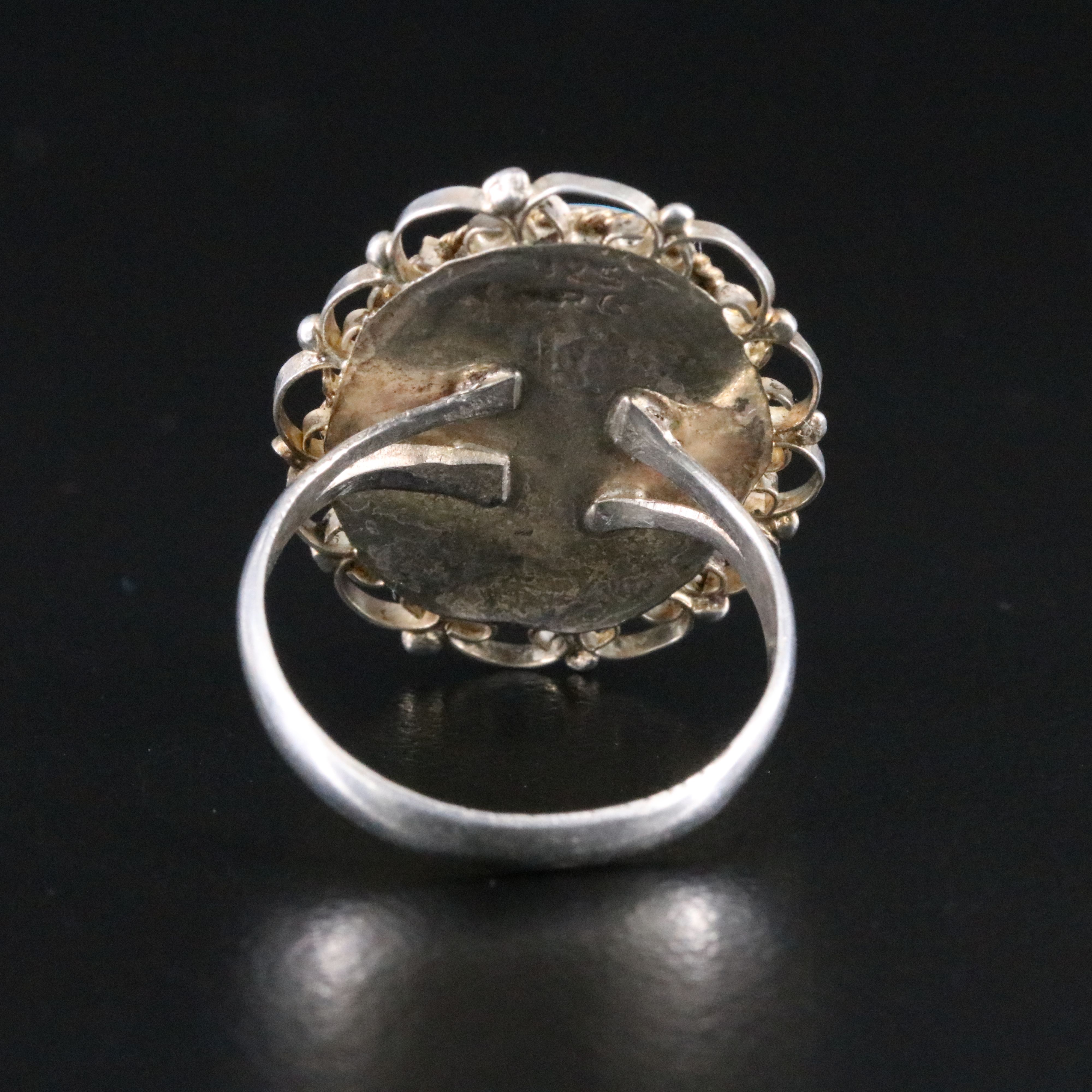 Sterling Faux Turquoise Ring