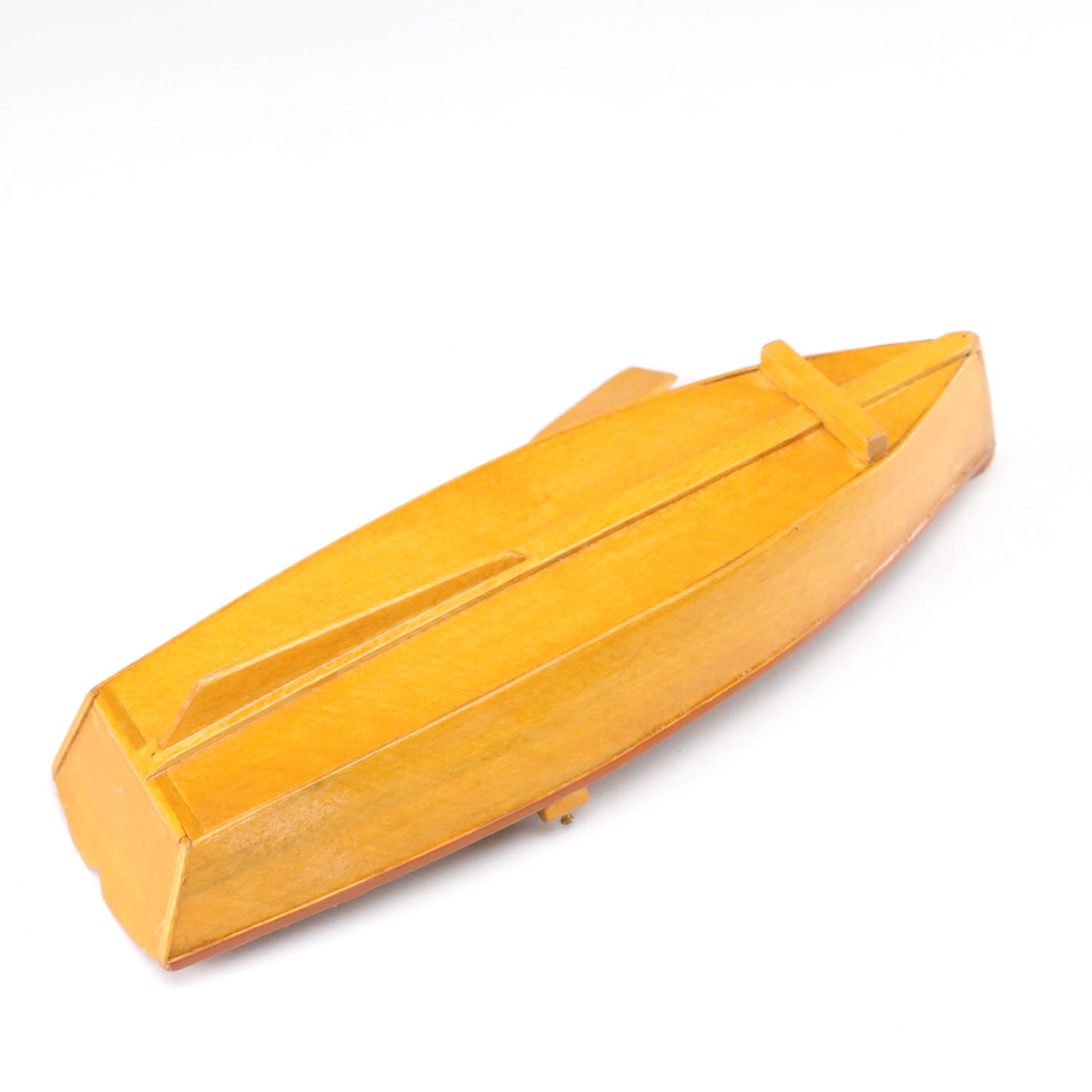Wooden Rowboat Model Collection with Stand