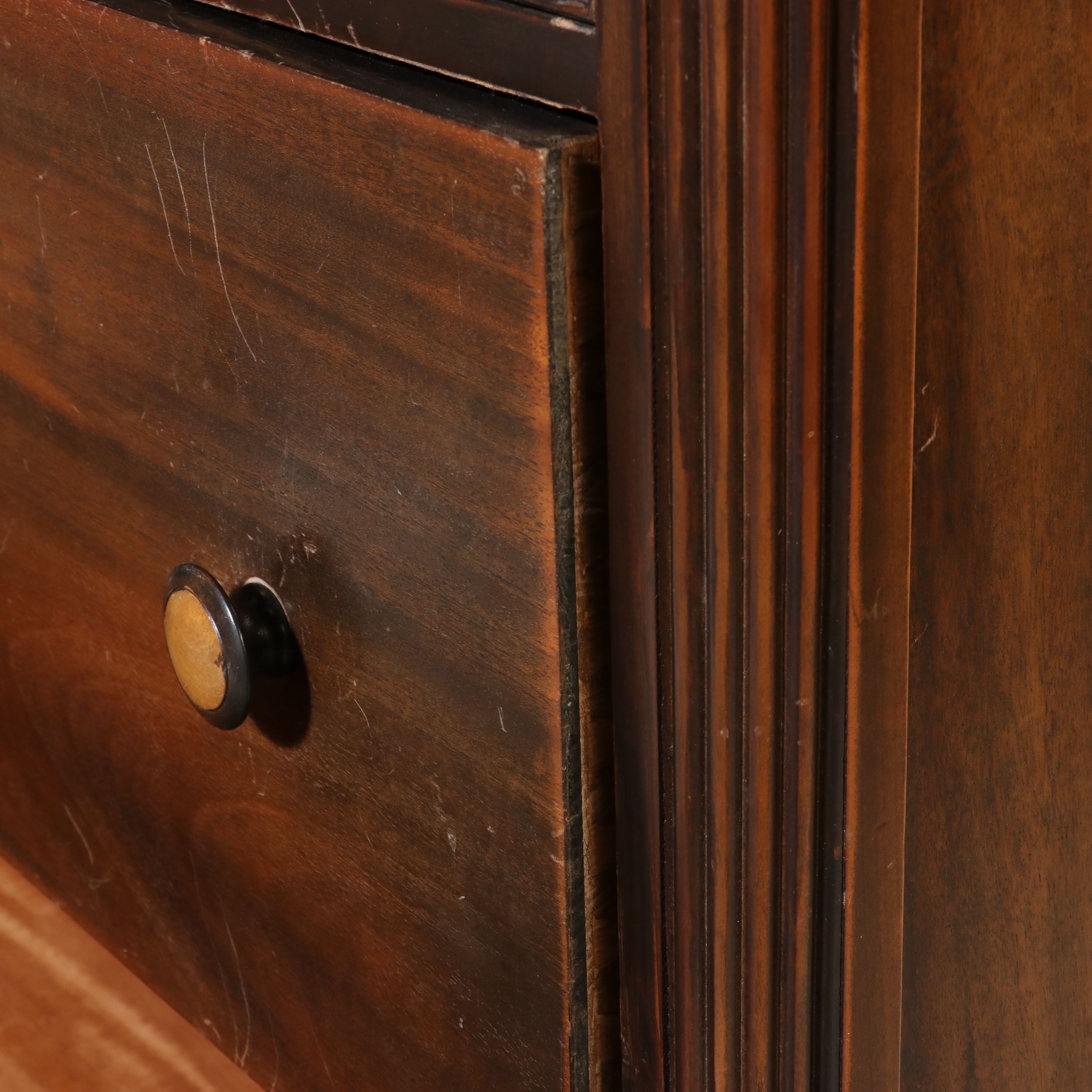 Federal Style Mahogany and Bird's-Eye Maple Inlay Chest of Drawers, 19th Century