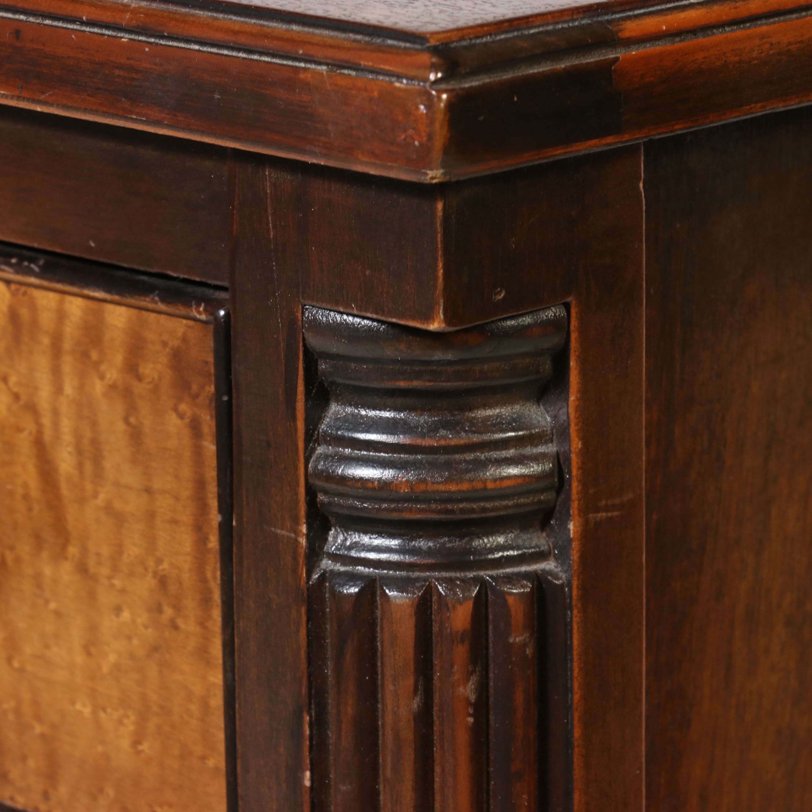 Federal Style Mahogany and Bird's-Eye Maple Inlay Chest of Drawers, 19th Century