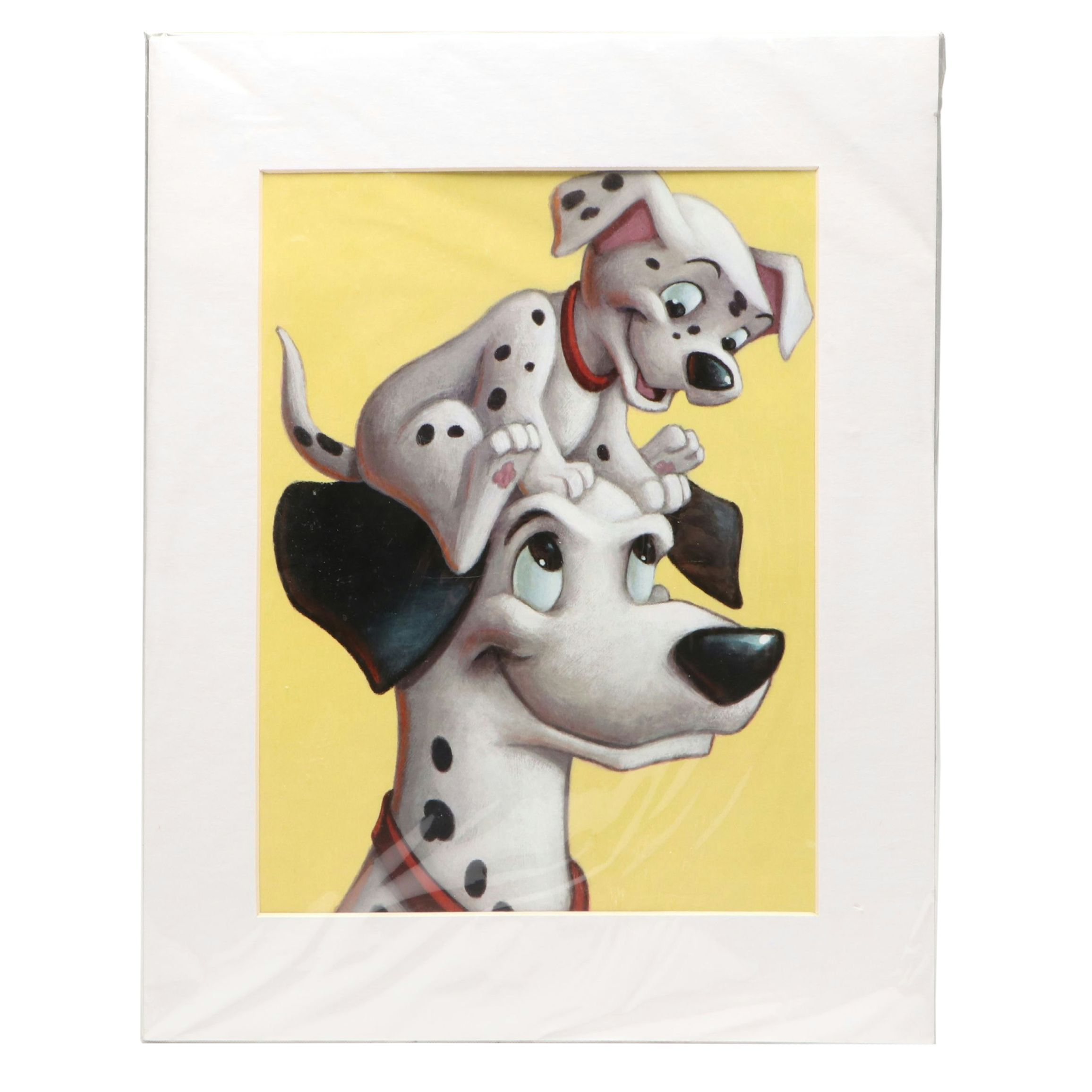 Disney 101 Dalmatians Offset Lithograph "Pongo and Pup," Late 20th/Early 21st C.
