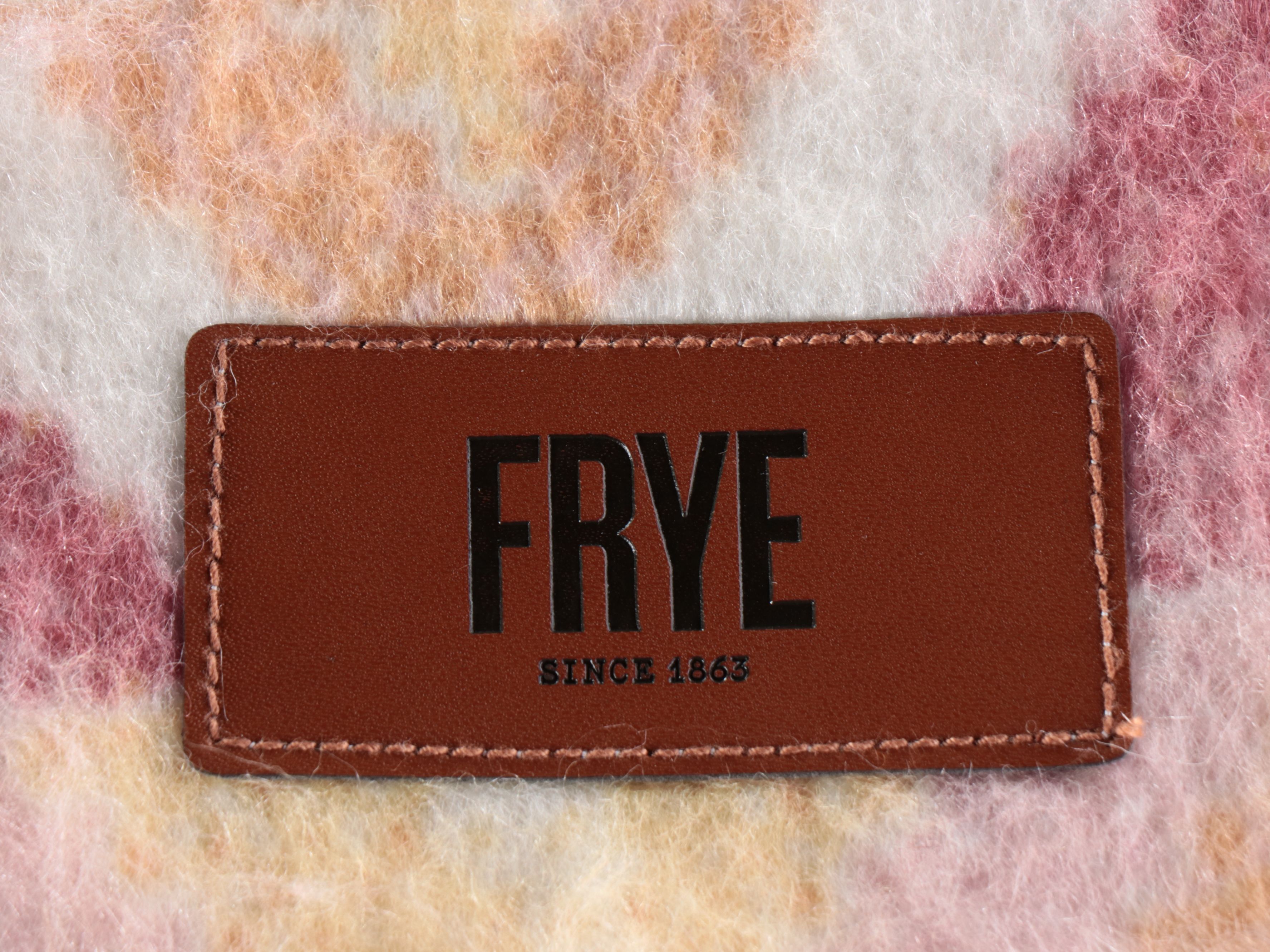 Frye Geometric and Striped Wool Blend Throw Blankets