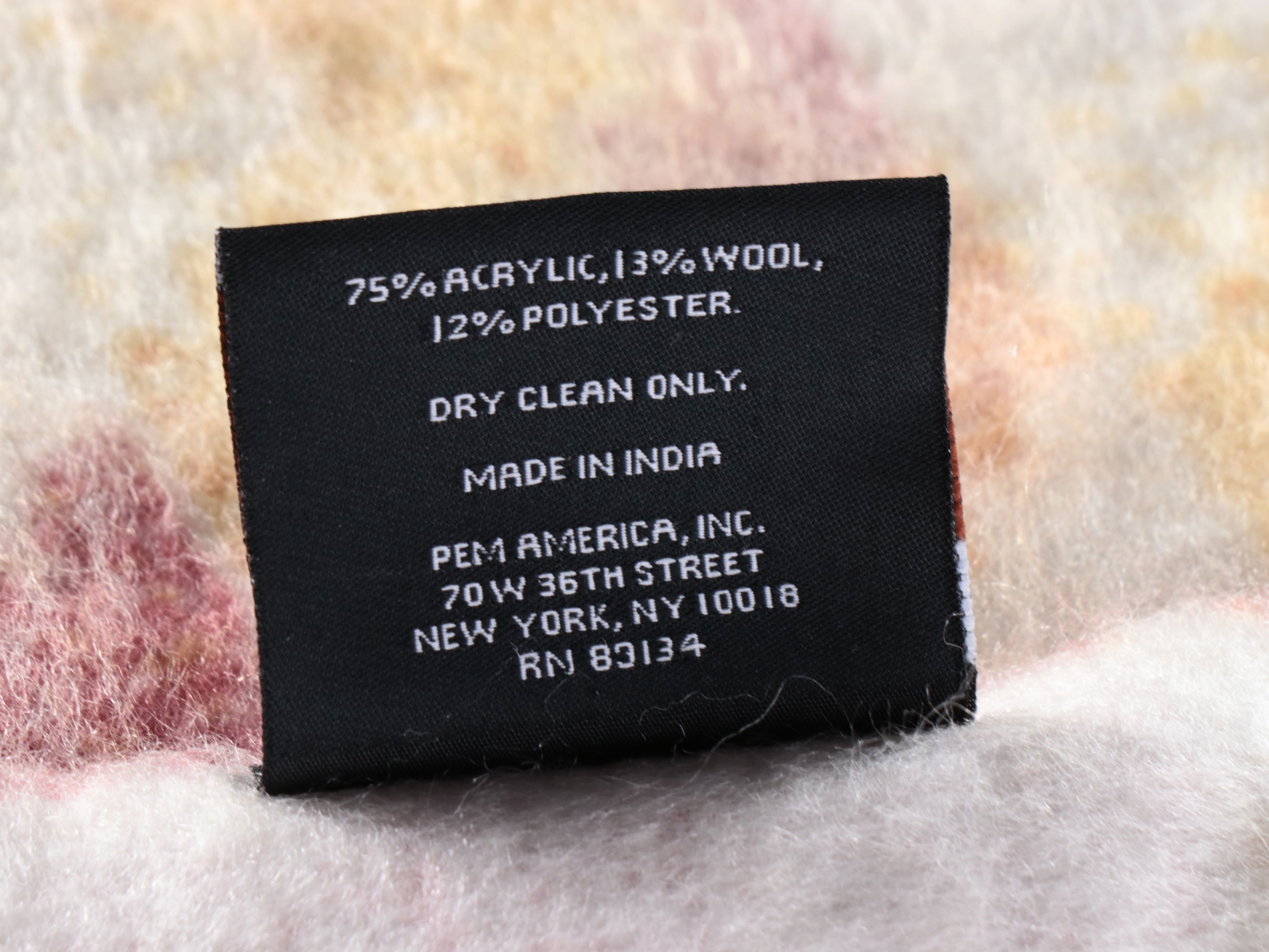 Frye Geometric and Striped Wool Blend Throw Blankets