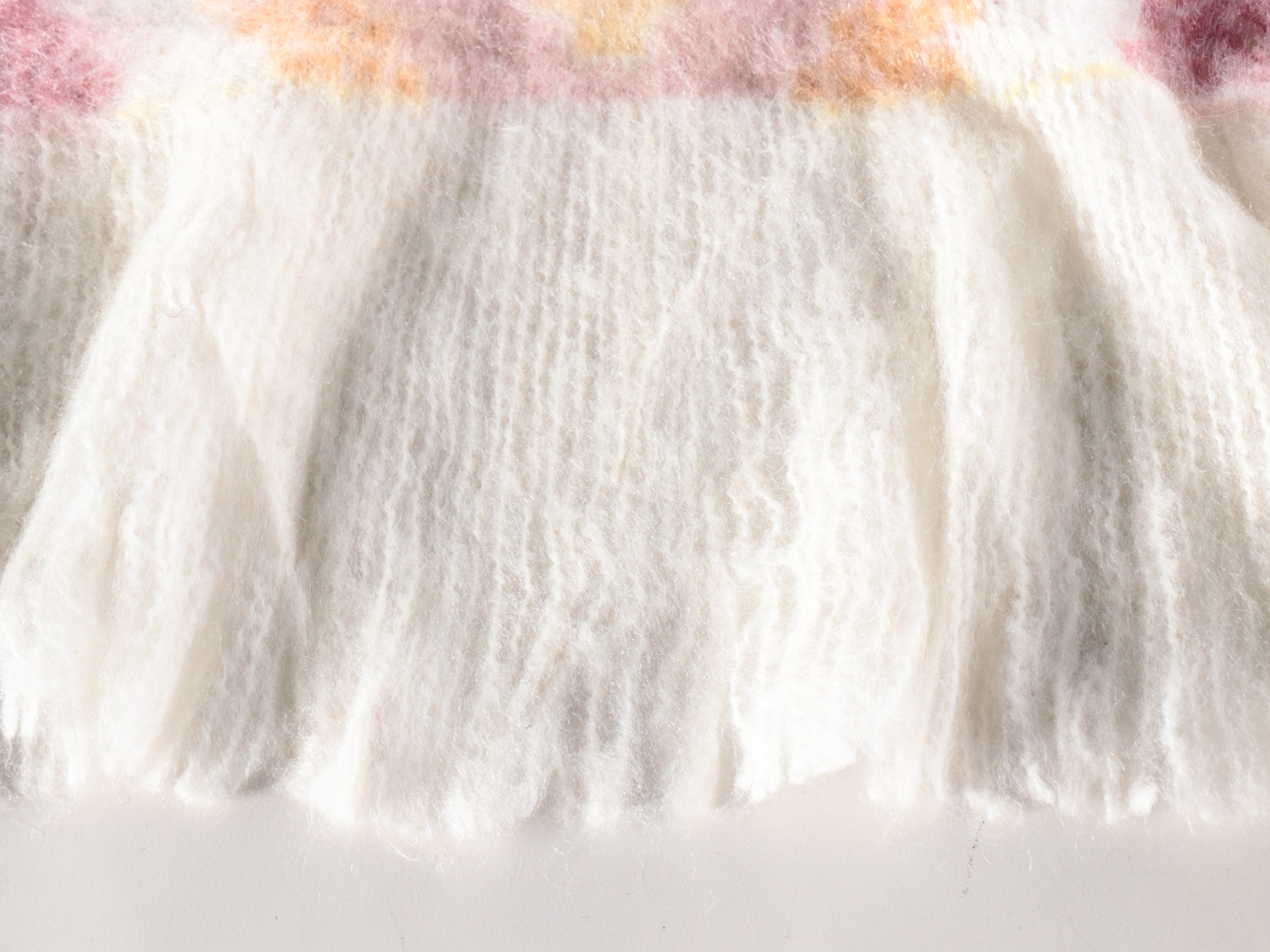 Frye Geometric and Striped Wool Blend Throw Blankets