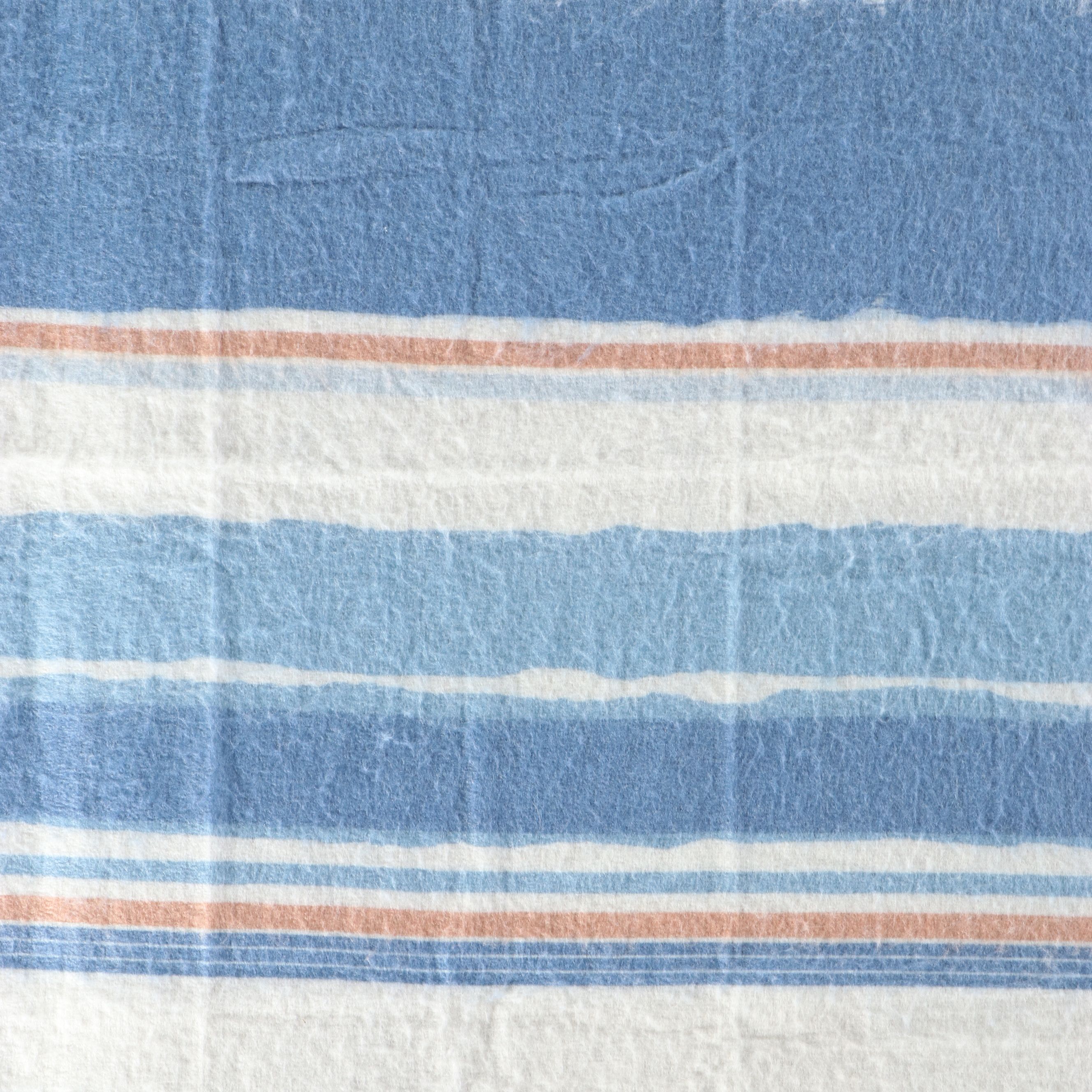 Frye Geometric and Striped Wool Blend Throw Blankets