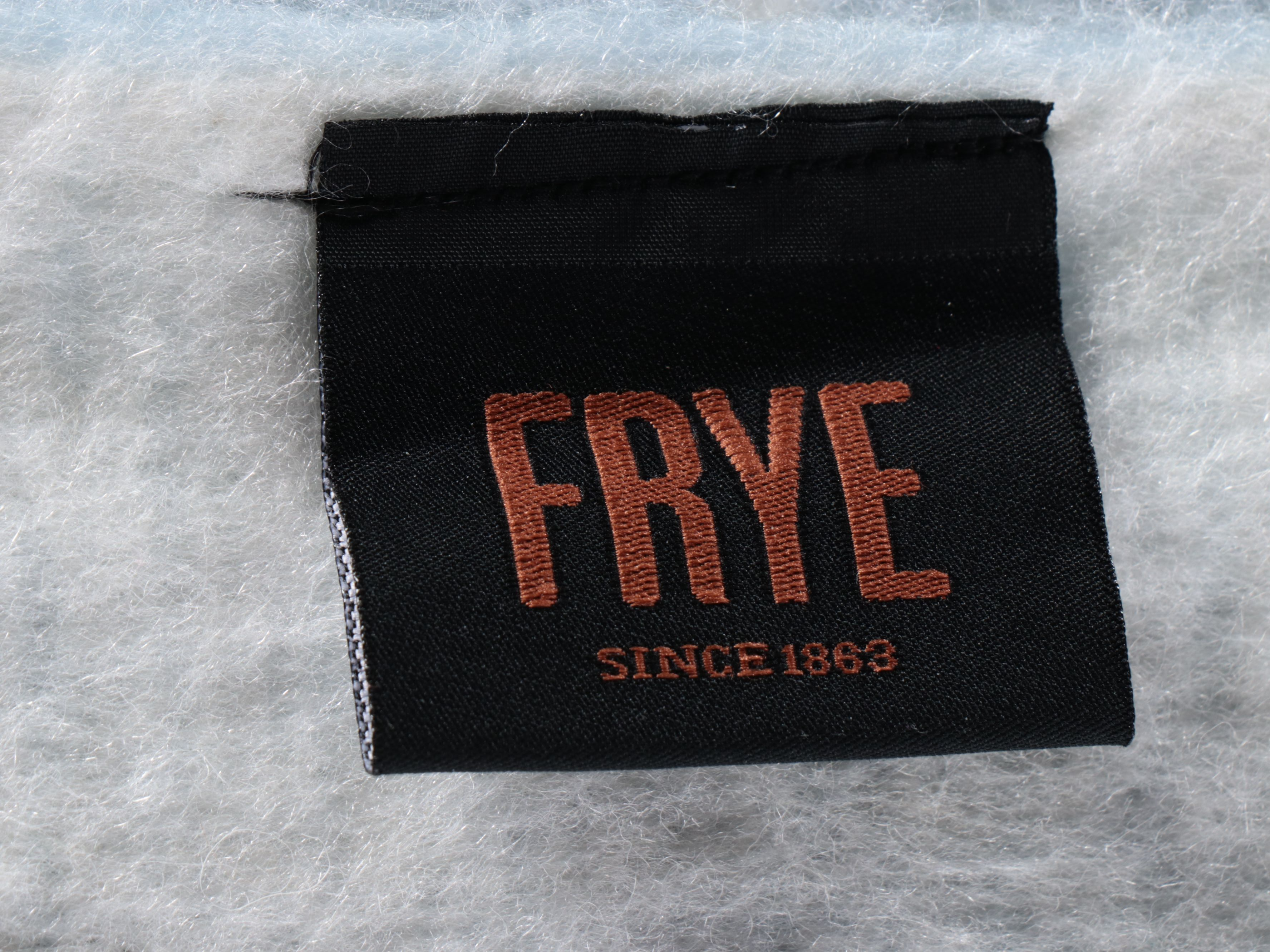 Frye Geometric and Striped Wool Blend Throw Blankets