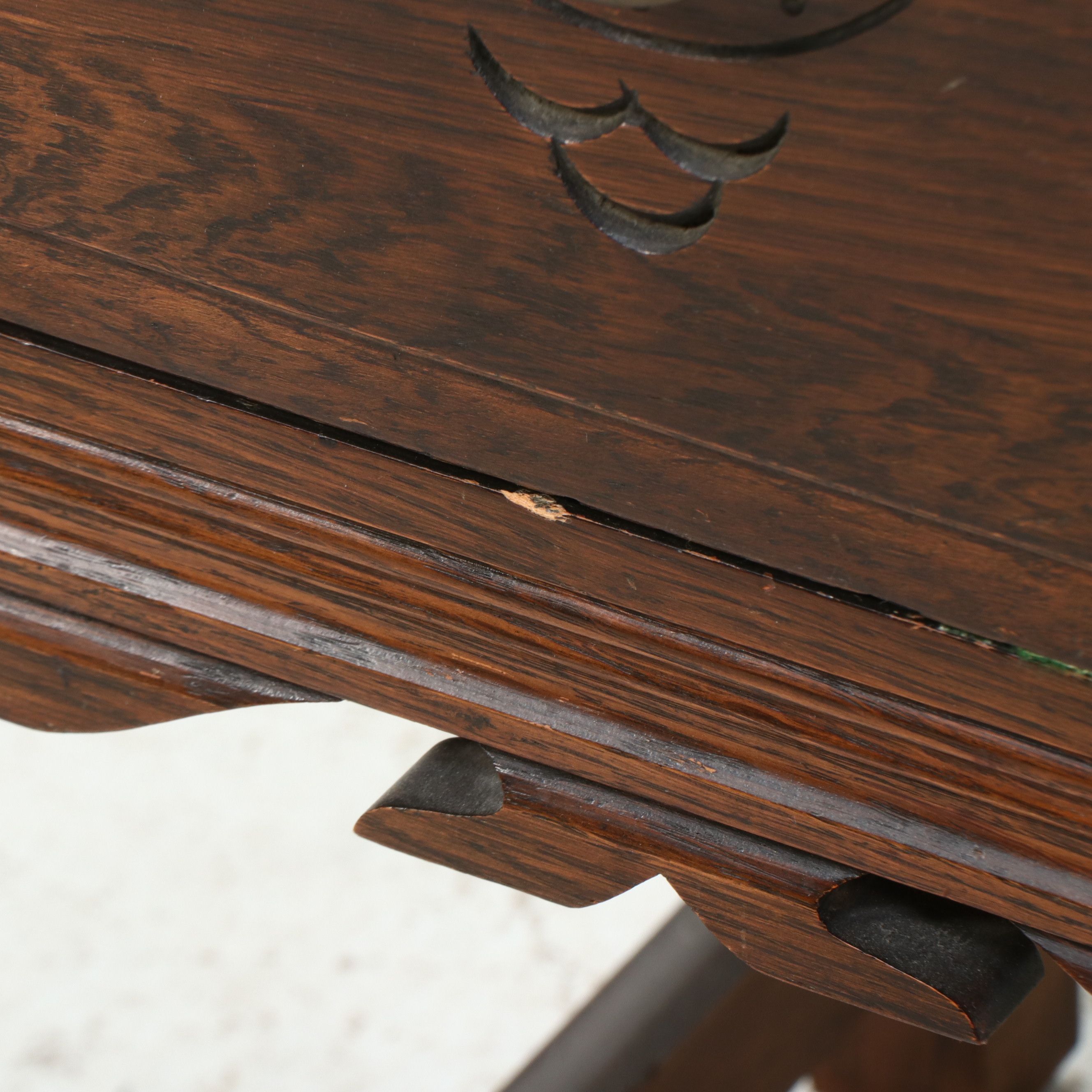 Jacobean Revival Carved Oak Buffet