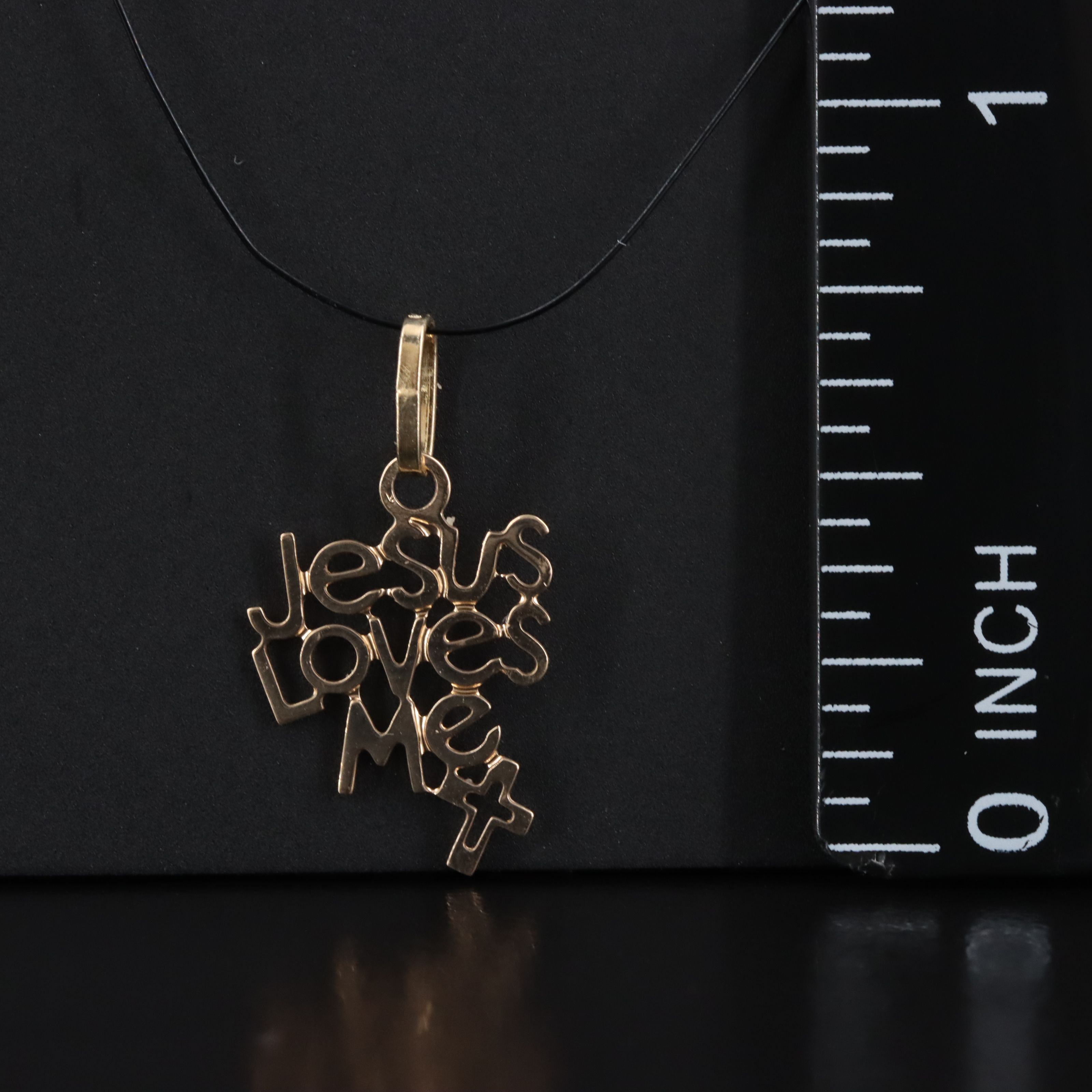14K Religious Text Pendant