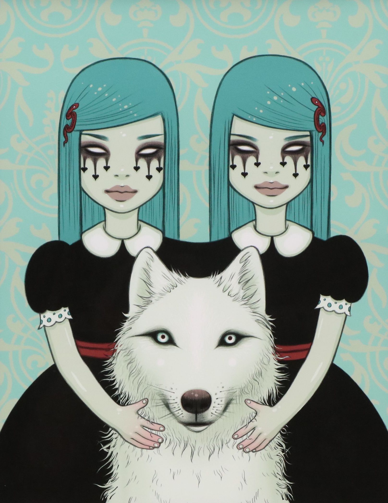 Tara McPherson Giclée "Shared Shadow," Circa 2022
