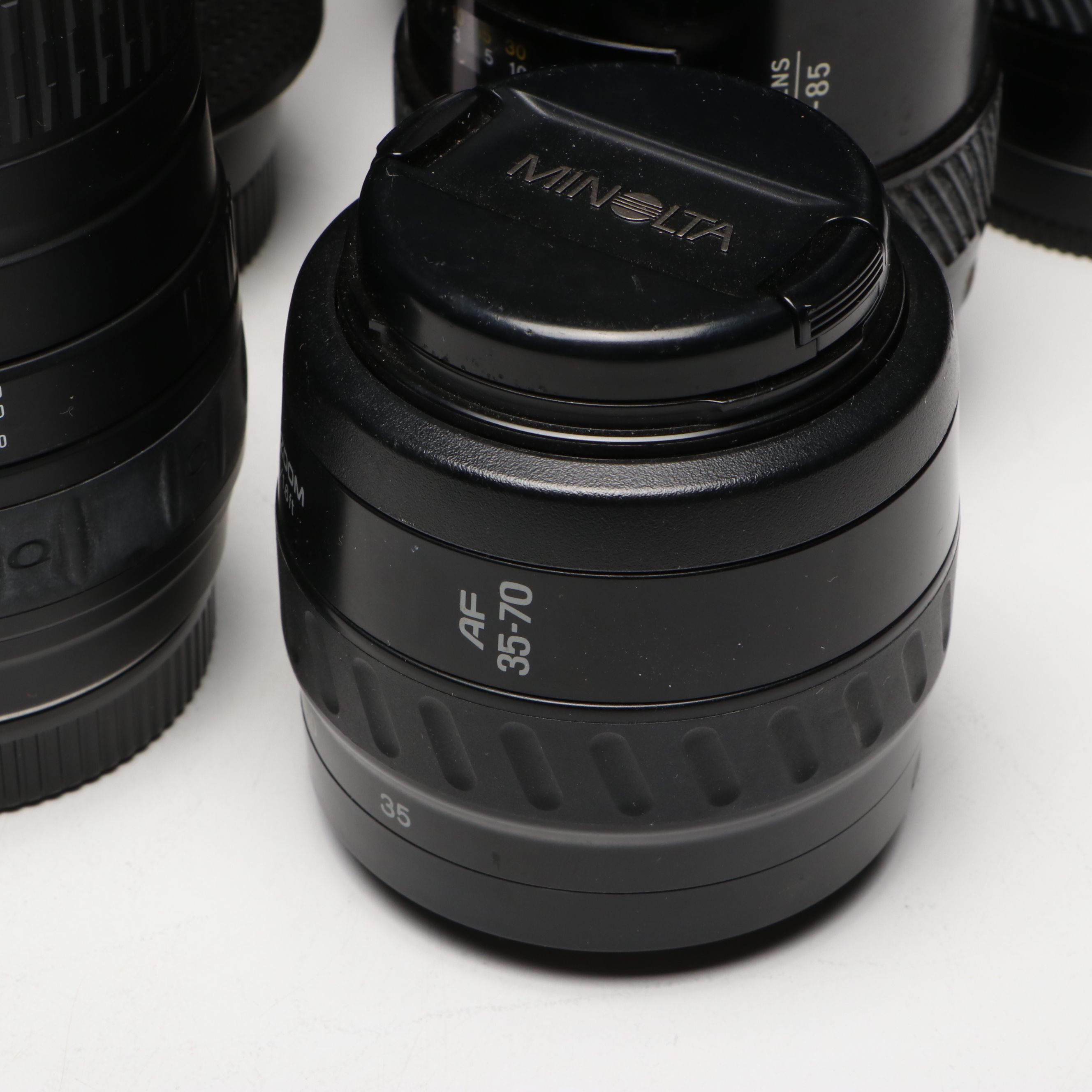 Minolta Maxxum 9000 with Flash and Lenses, 1980s