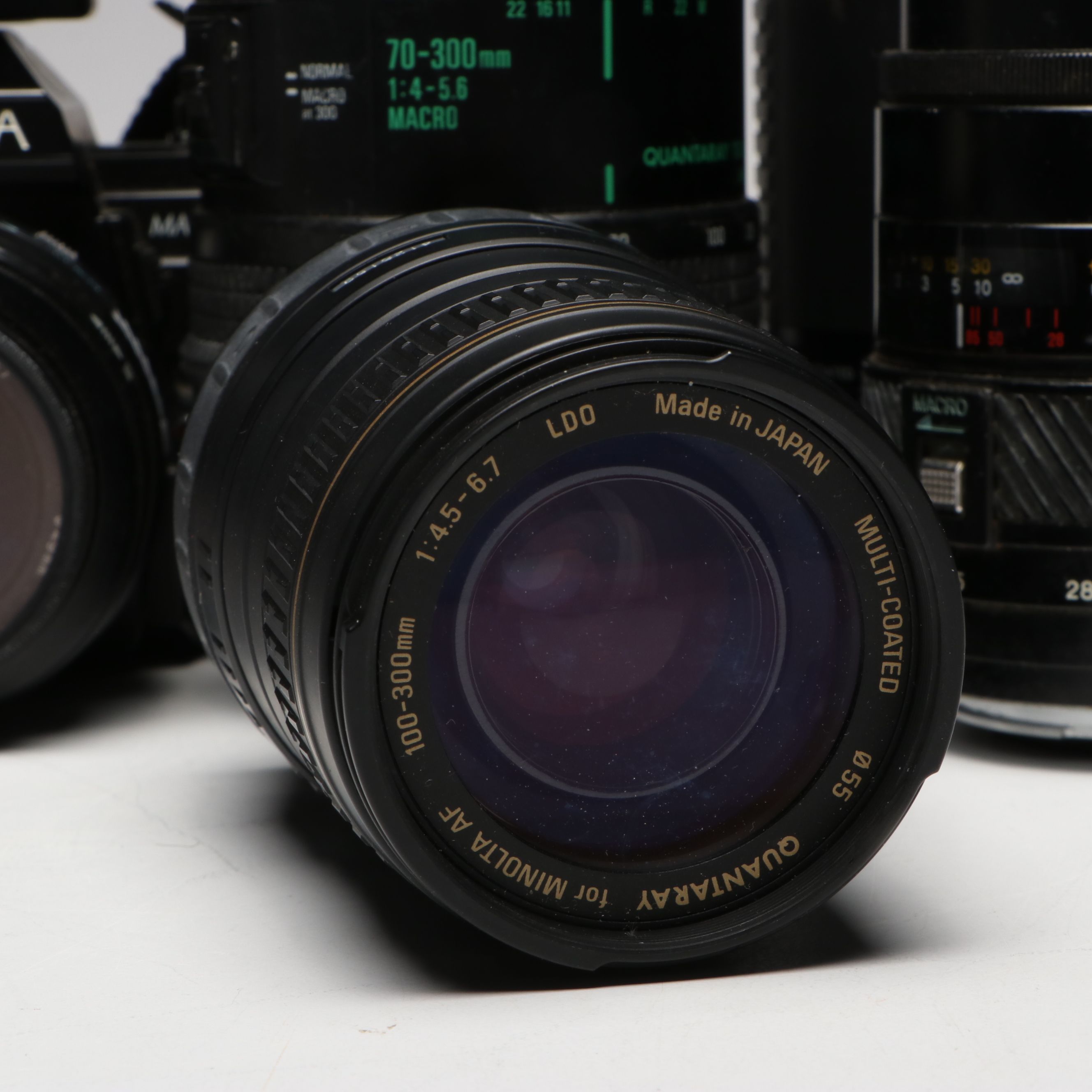 Minolta Maxxum 9000 with Flash and Lenses, 1980s