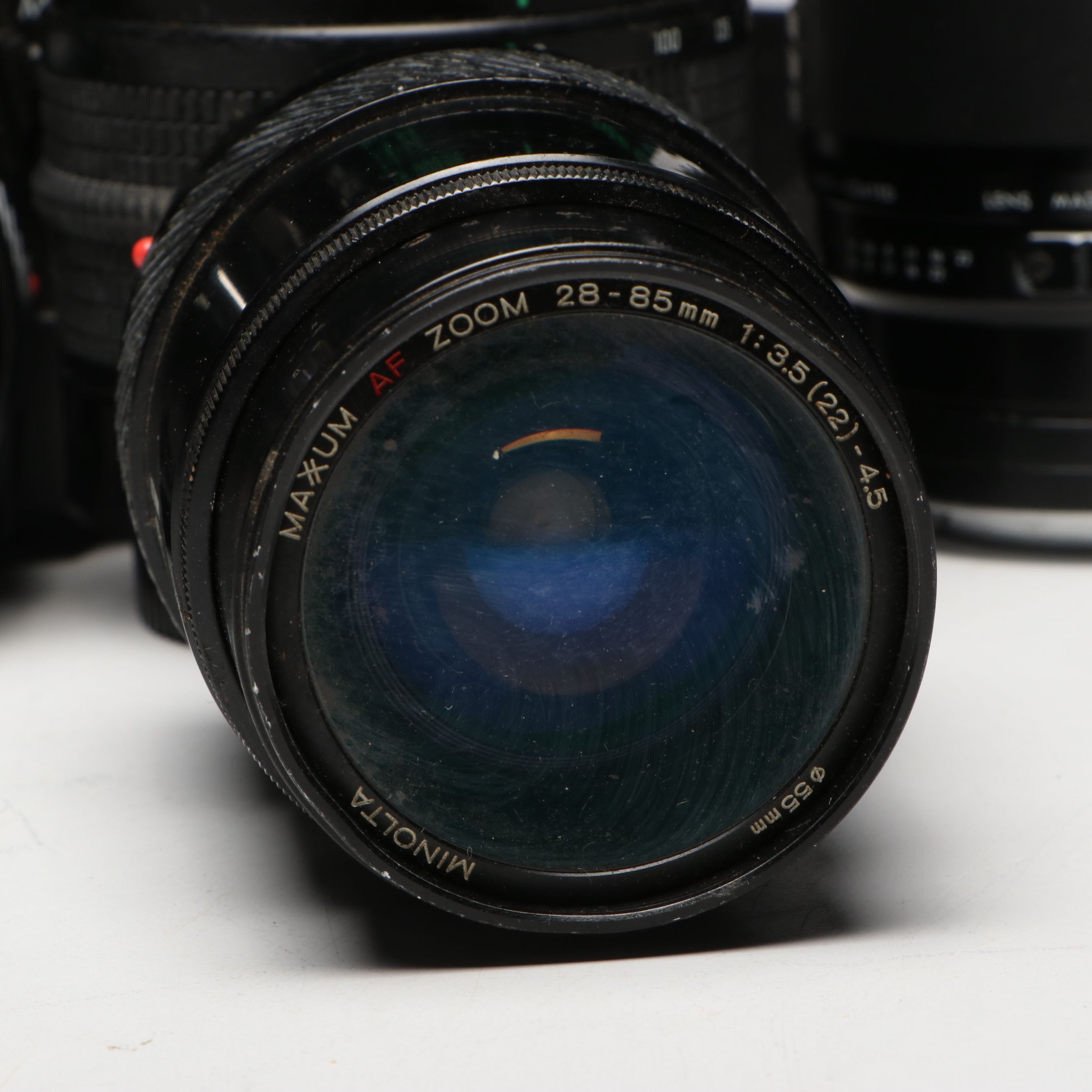 Minolta Maxxum 9000 with Flash and Lenses, 1980s