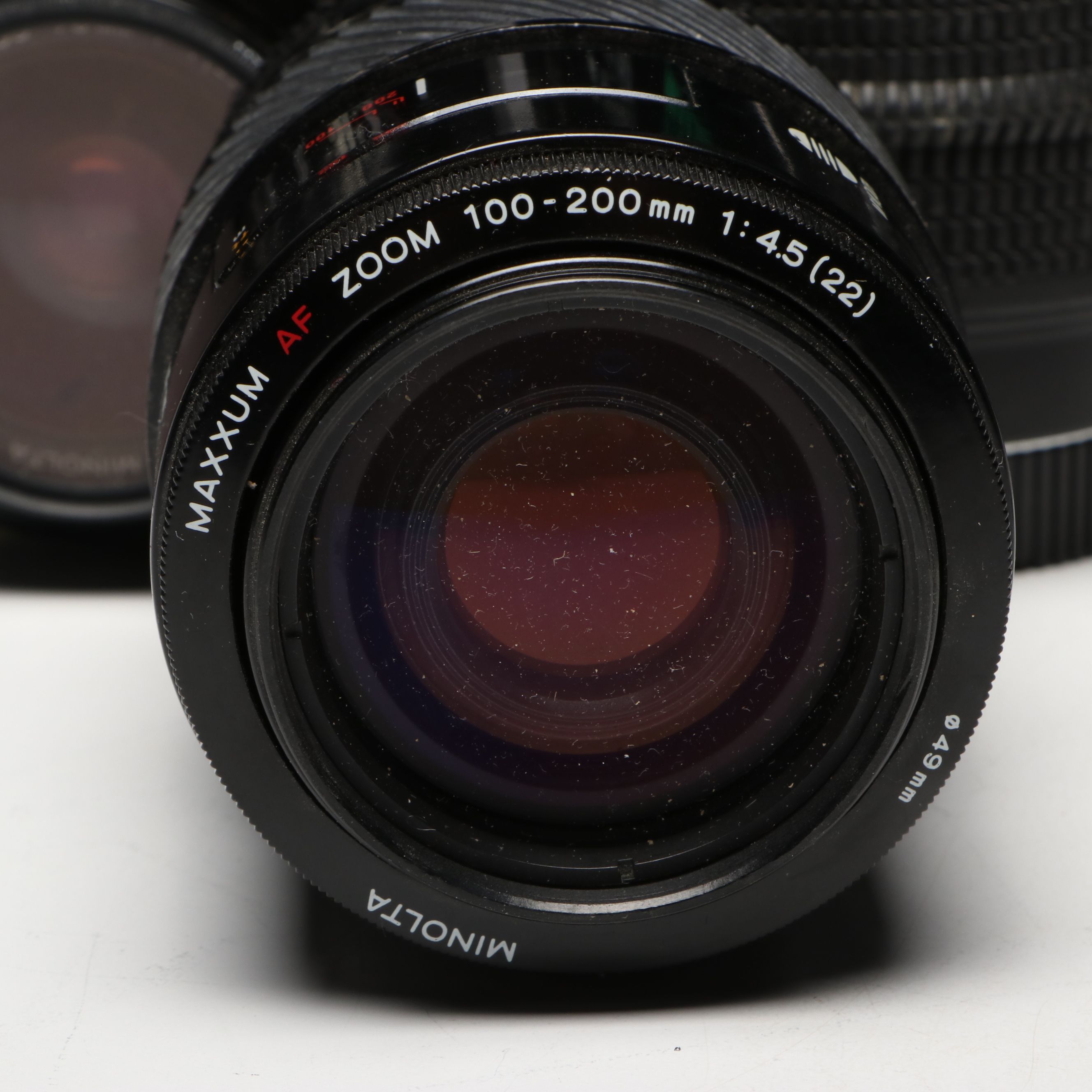 Minolta Maxxum 9000 with Flash and Lenses, 1980s