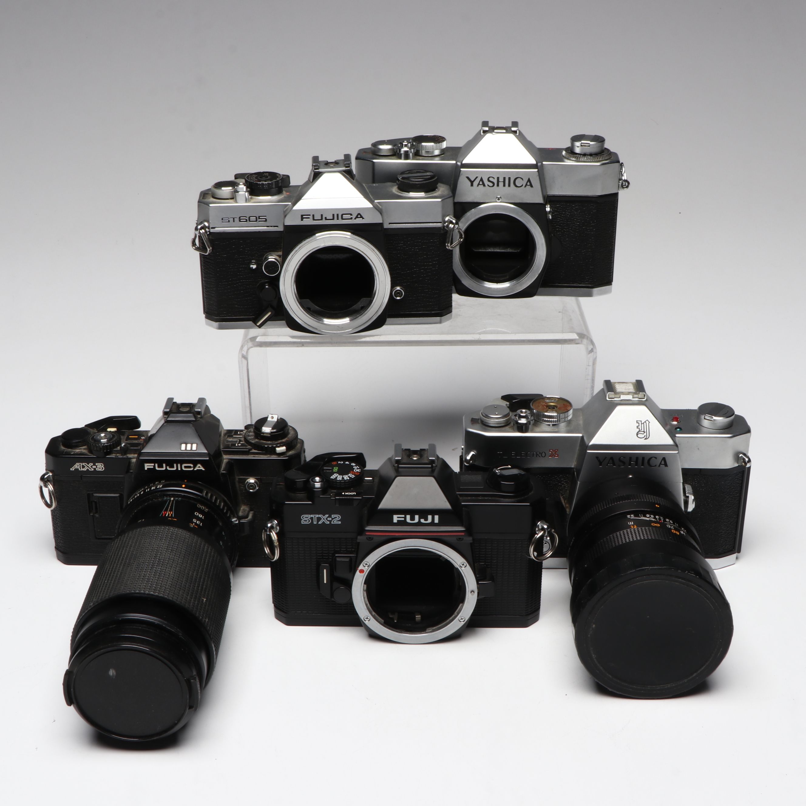 Yashica and Fujifilm 35mm SLR Film Cameras, Late 20th C.