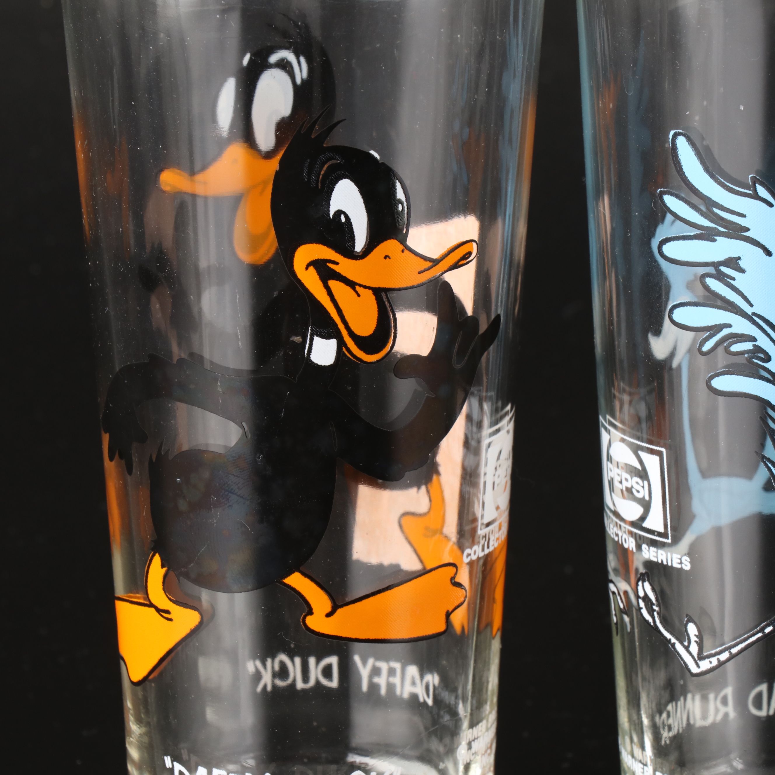 Pepsi Collector Series "Sylvester" and "Batman" with More Glassware, 1973
