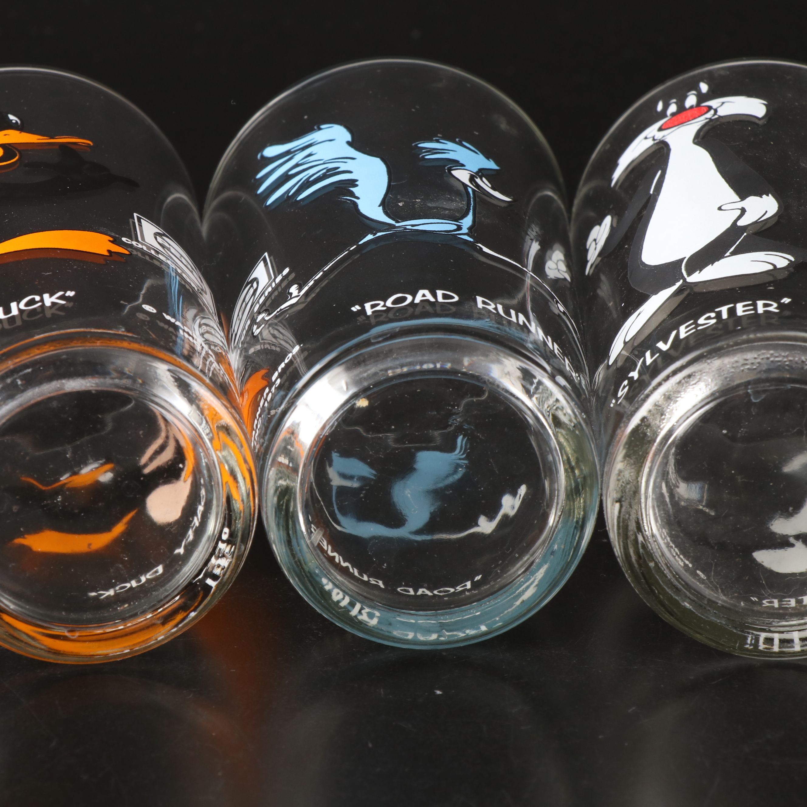 Pepsi Collector Series "Sylvester" and "Batman" with More Glassware, 1973