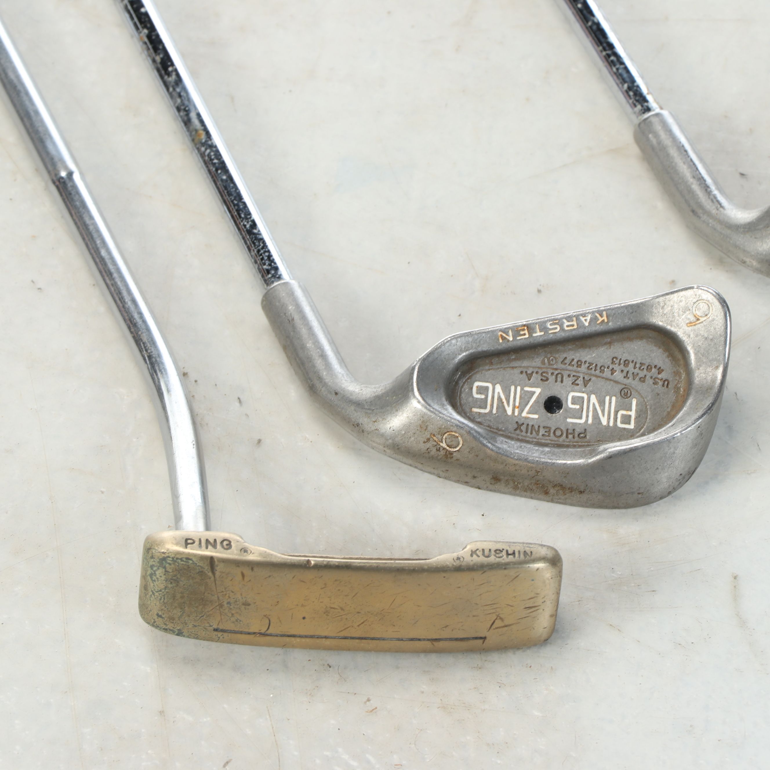 Karsten "Ping Zing" and Other Golf Clubs with TaylorMade Bag