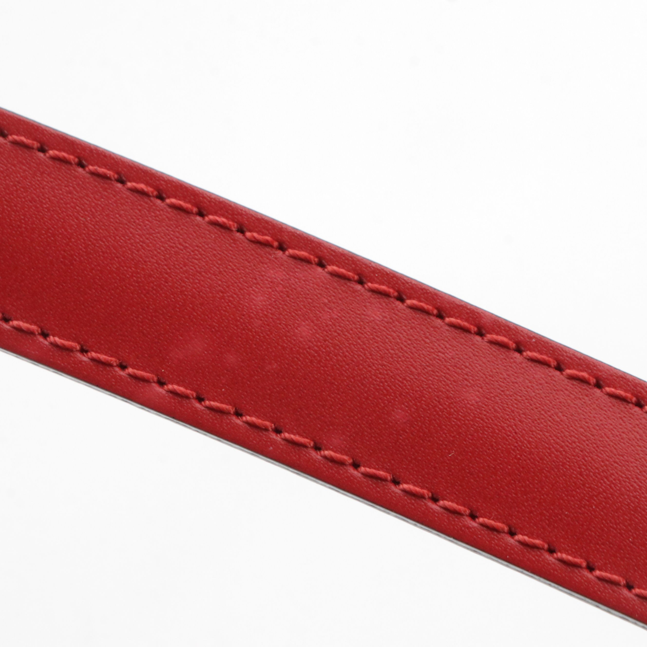 Louis Vuitton Saint Jacques GM Shoulder Bag in Red Epi and Smooth Leather