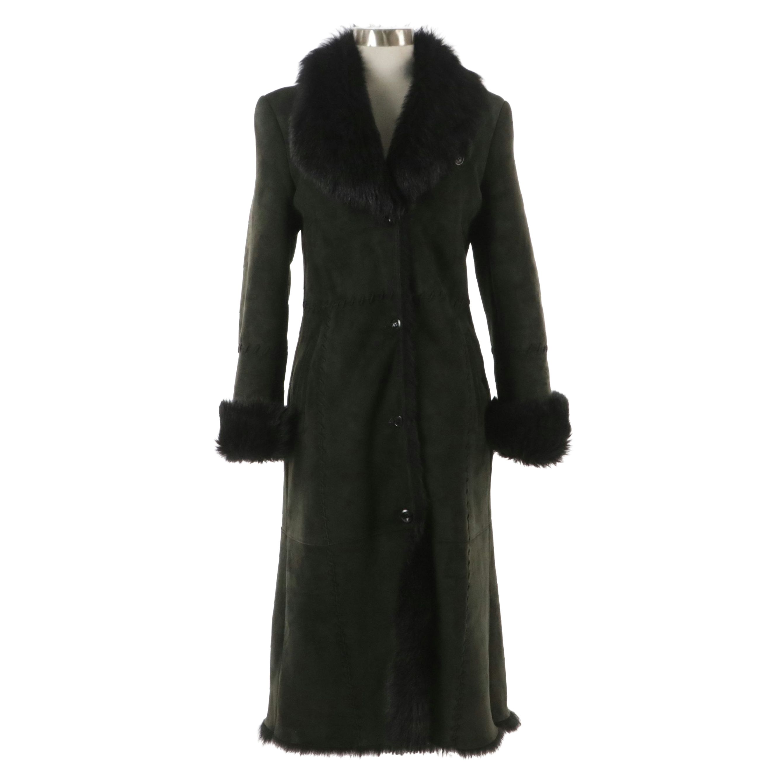 Vaako New York Spanish Lamb Shearling Coat