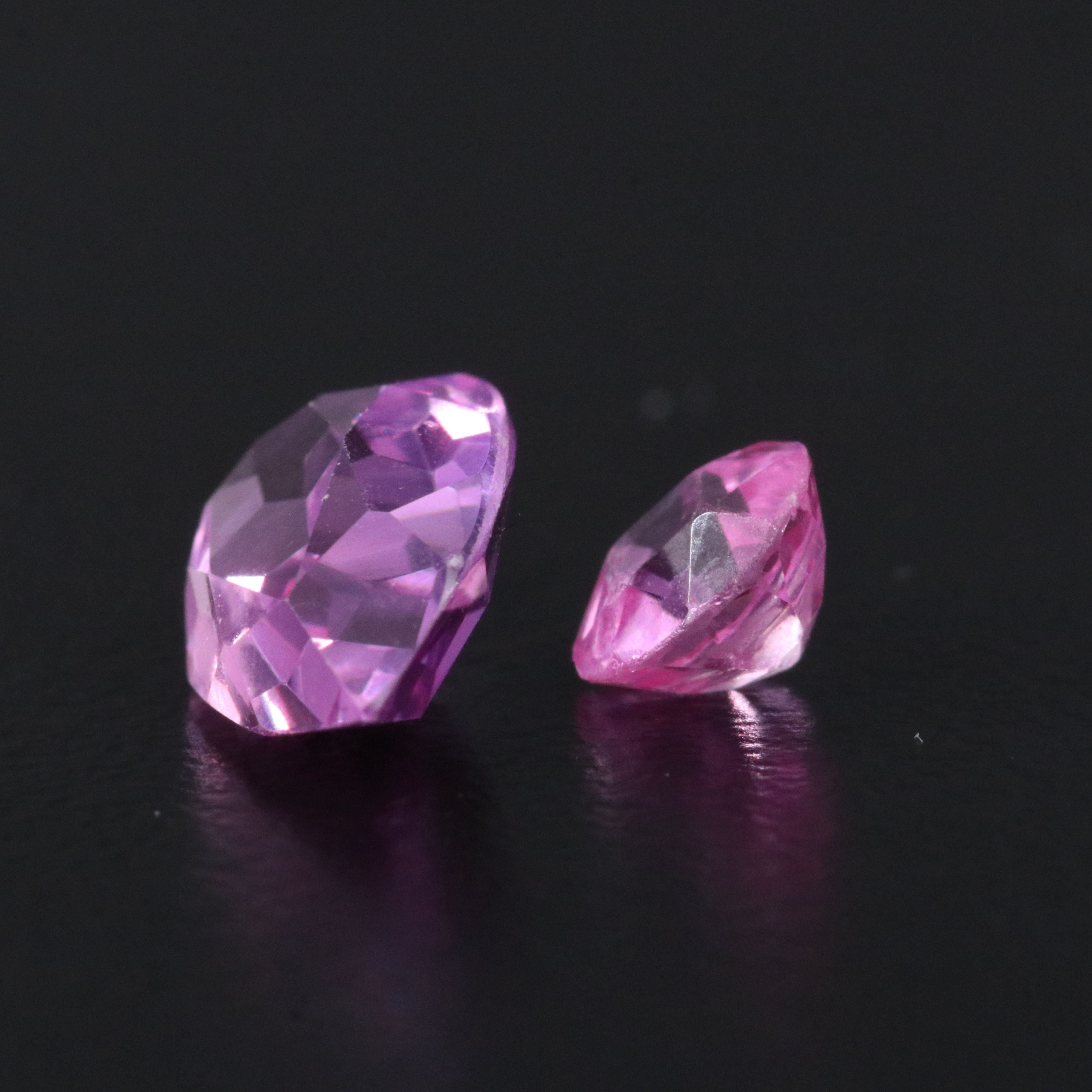 Loose 8.72 CTW Gemstones Featuring Lab Grown Ruby and Lab Grown Sapphire
