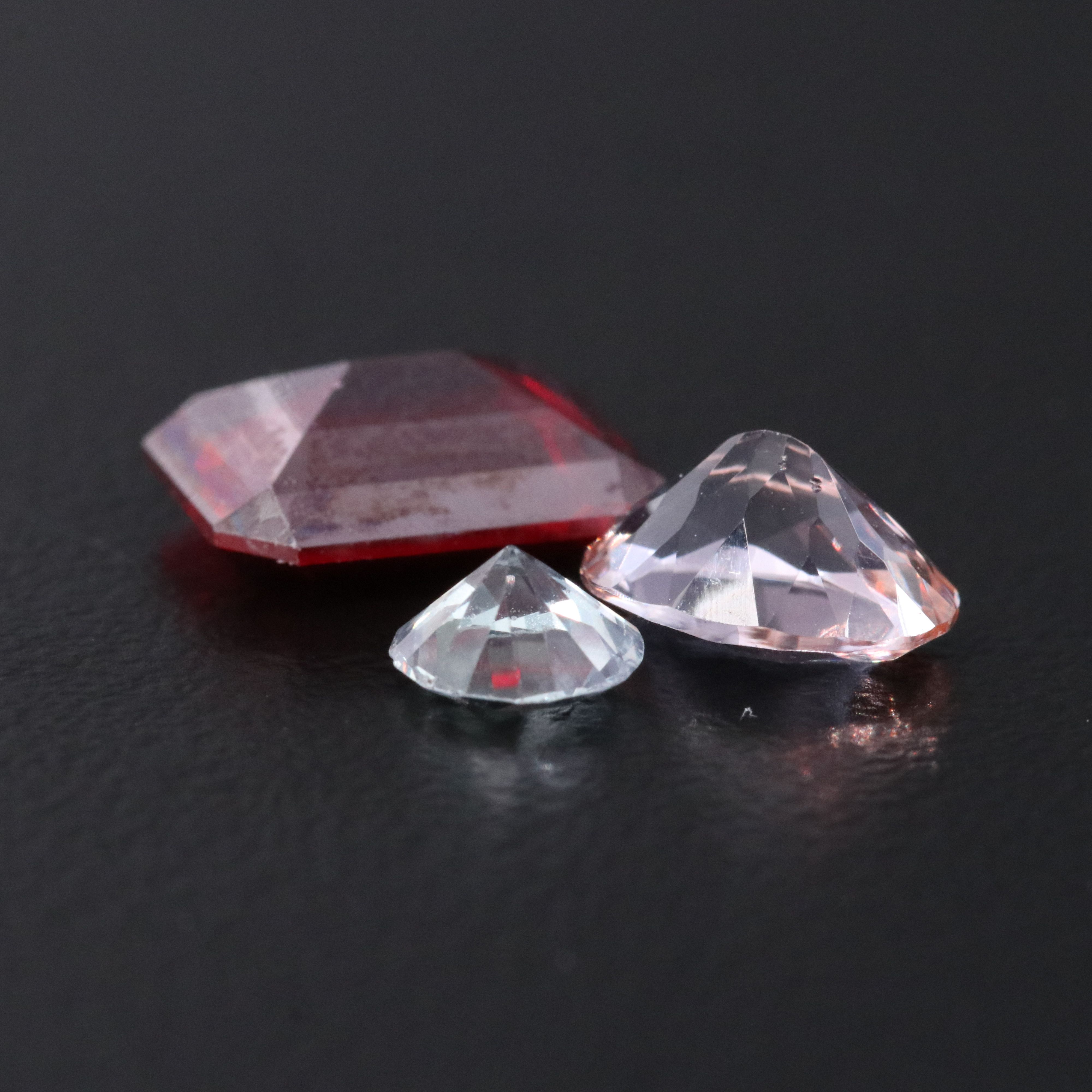 Loose 8.72 CTW Gemstones Featuring Lab Grown Ruby and Lab Grown Sapphire