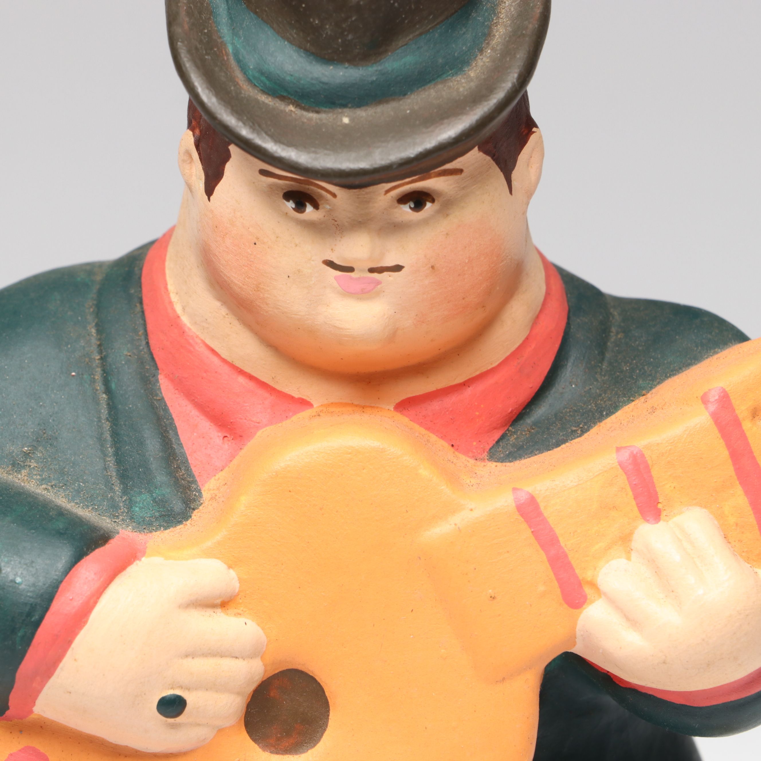 Flamenco Dancer with Dancing Couple and Man Playing Guitar Ceramic Figures