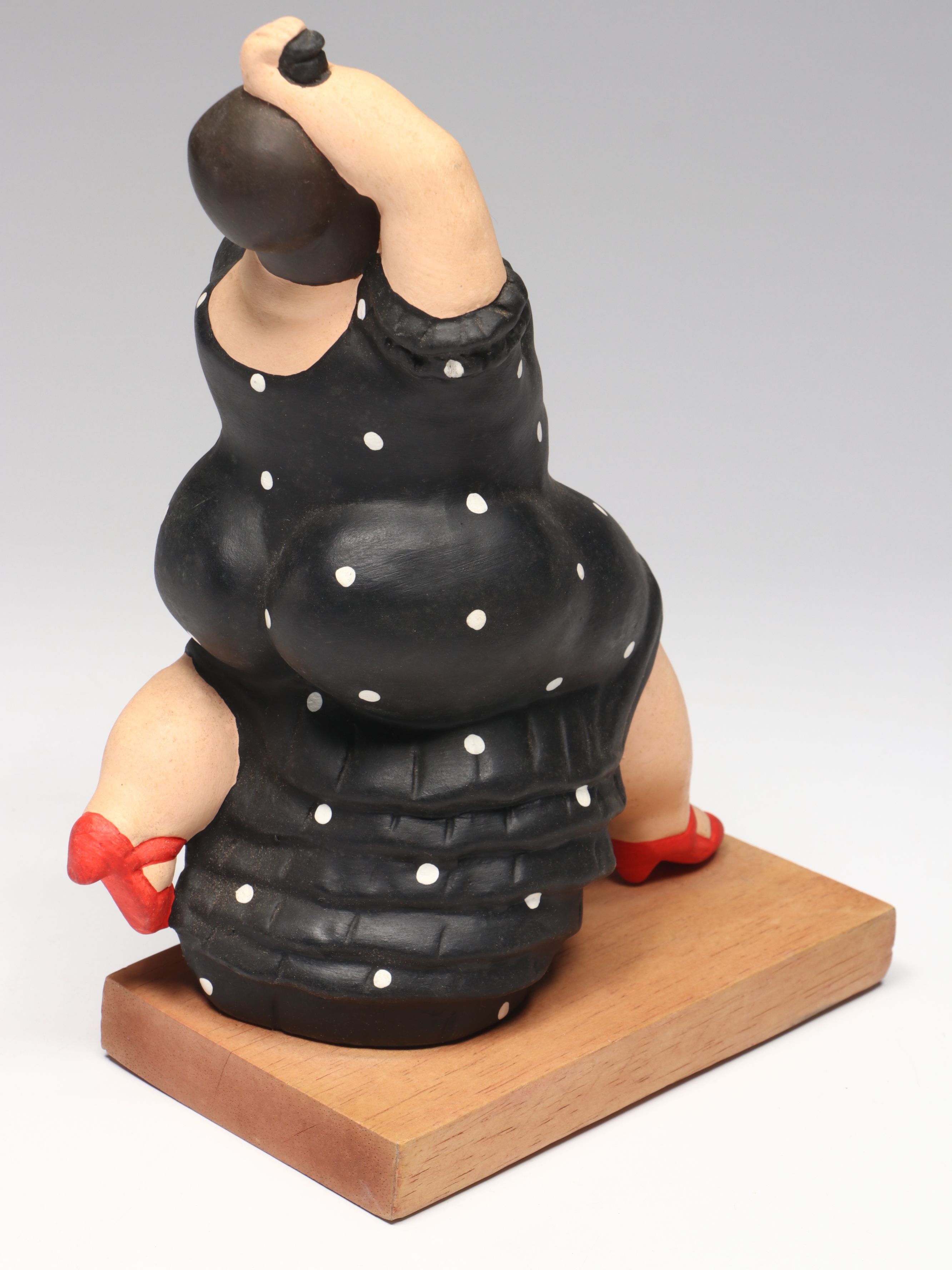Flamenco Dancer with Dancing Couple and Man Playing Guitar Ceramic Figures