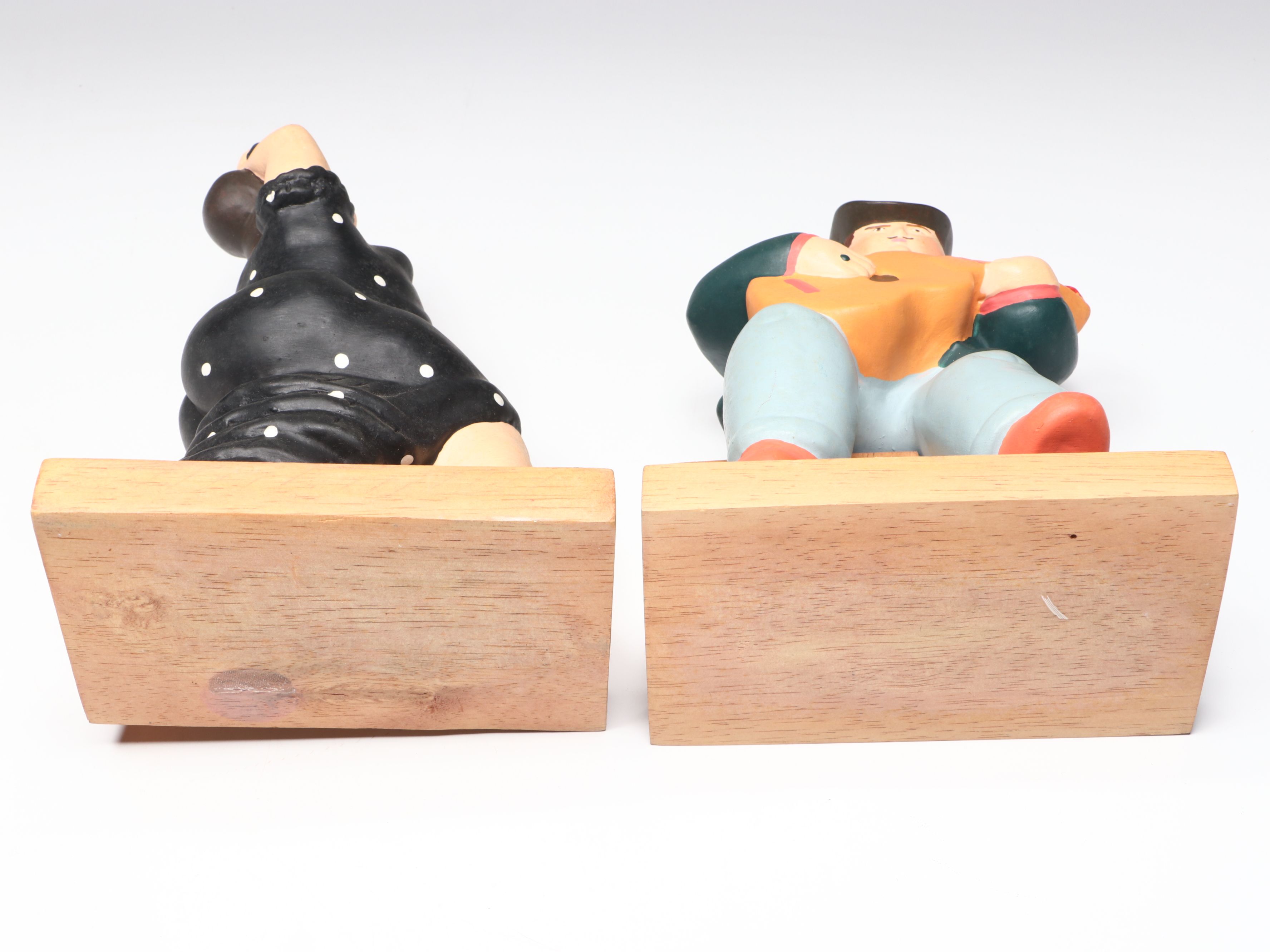 Flamenco Dancer with Dancing Couple and Man Playing Guitar Ceramic Figures