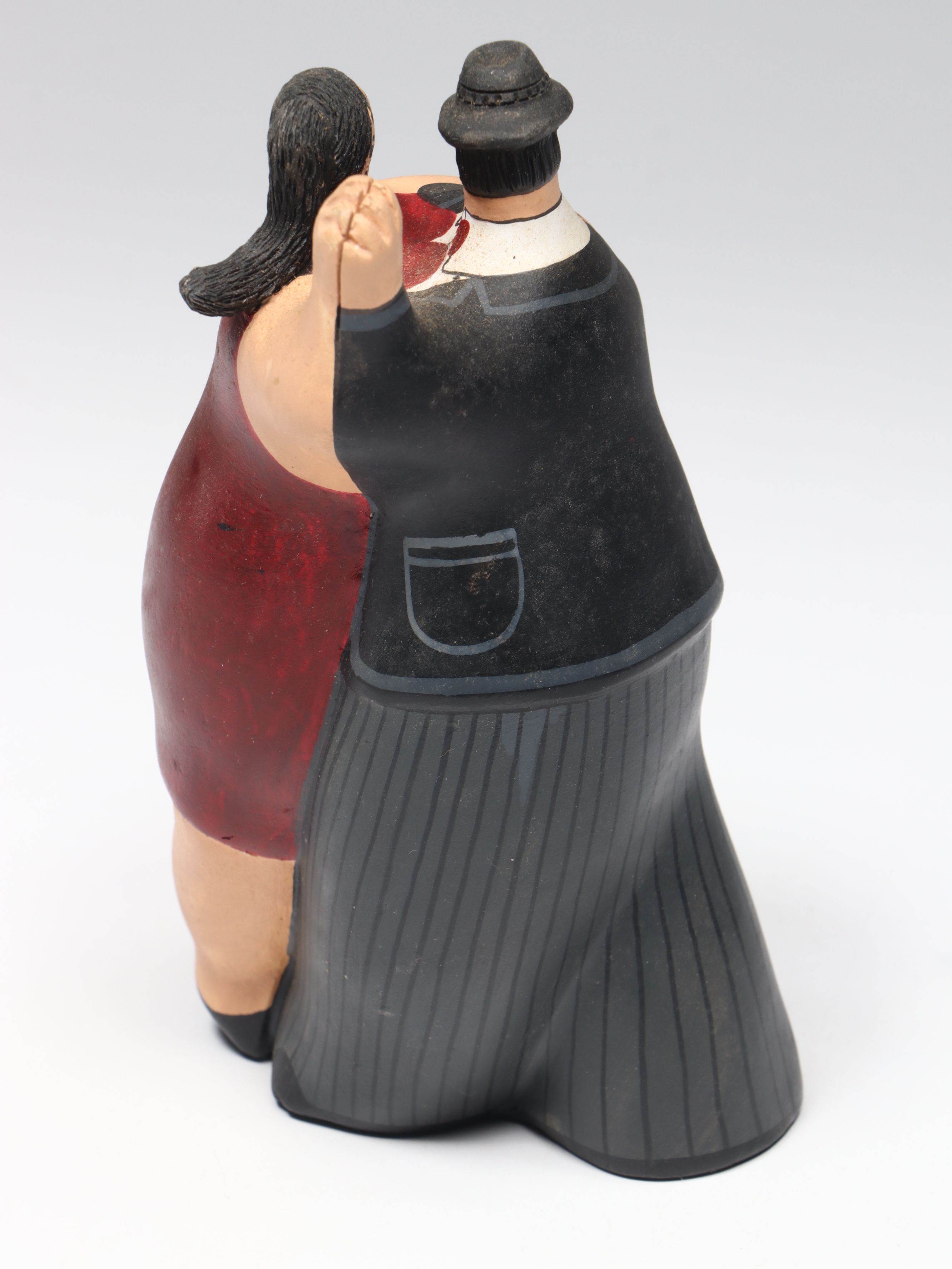 Flamenco Dancer with Dancing Couple and Man Playing Guitar Ceramic Figures