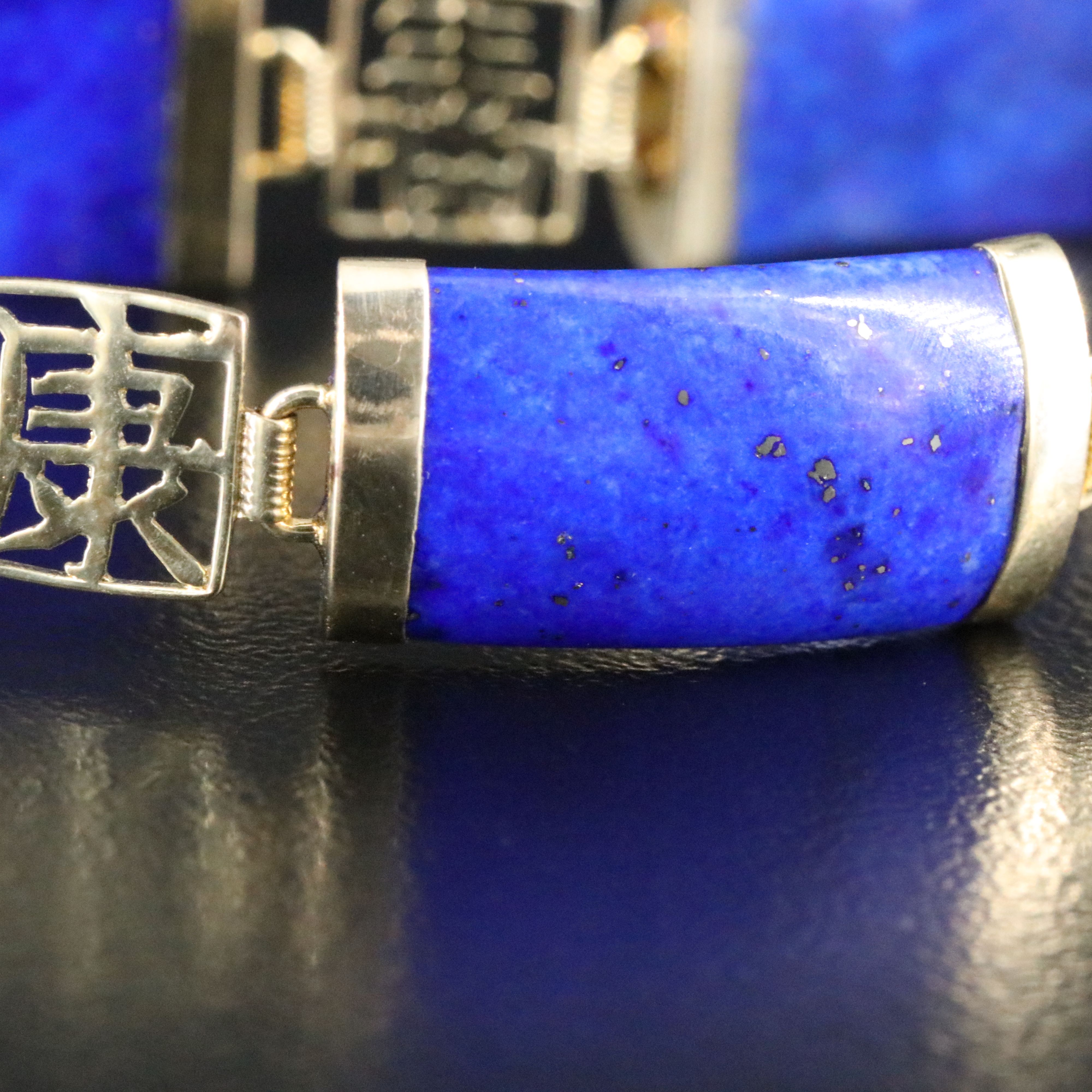 14K Lapis Lazuli Bracelet