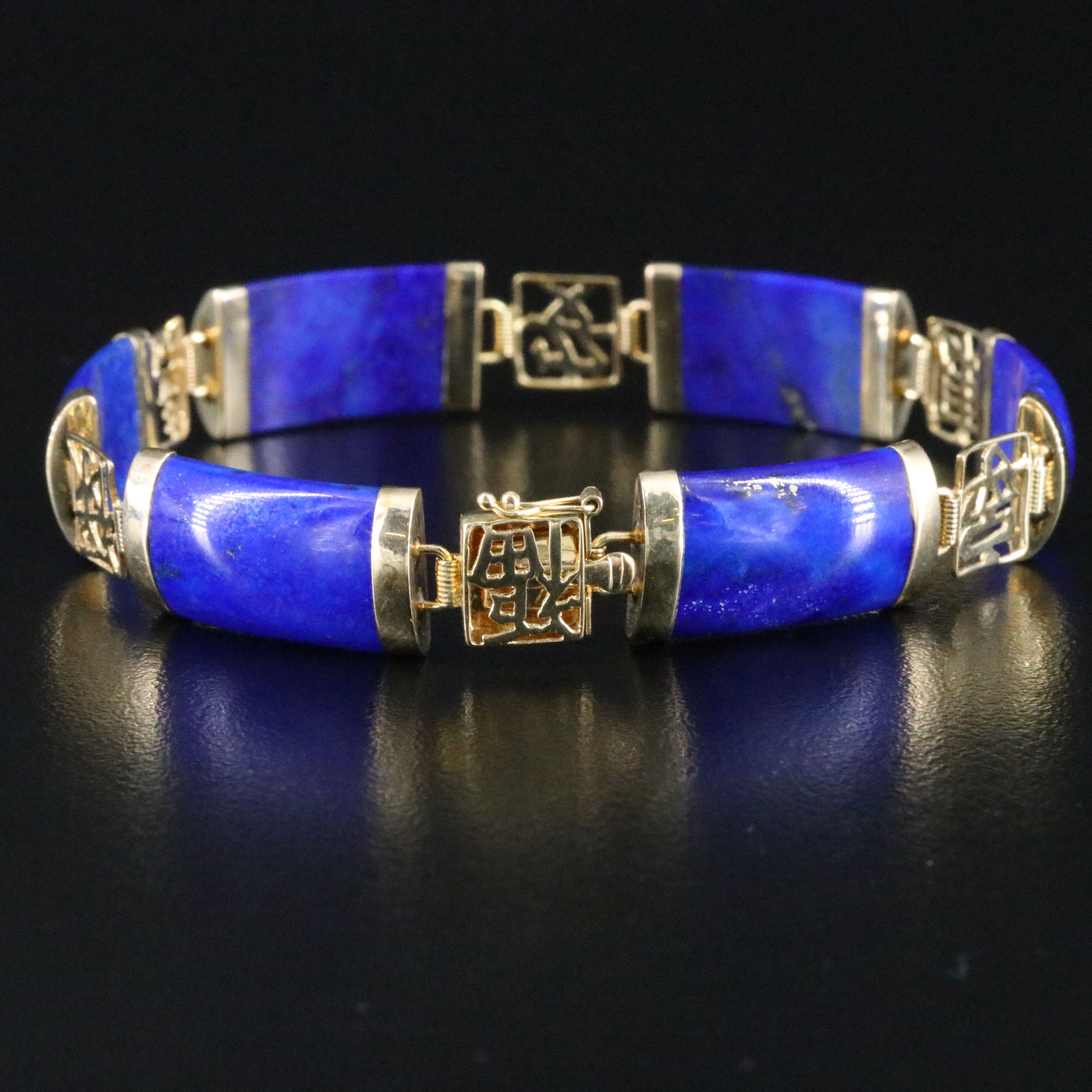 14K Lapis Lazuli Bracelet