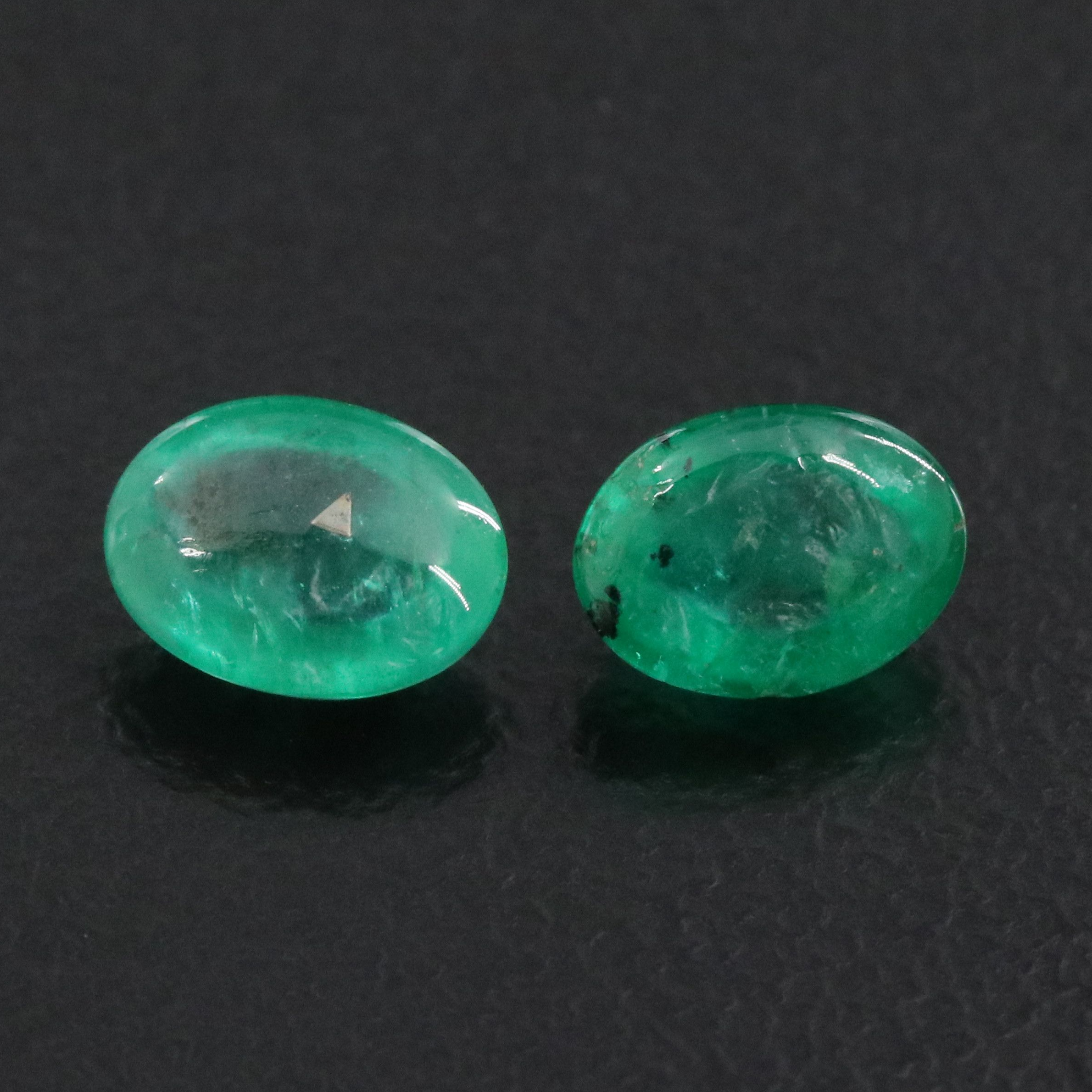 Loose 1.59 CTW Emerald Pair