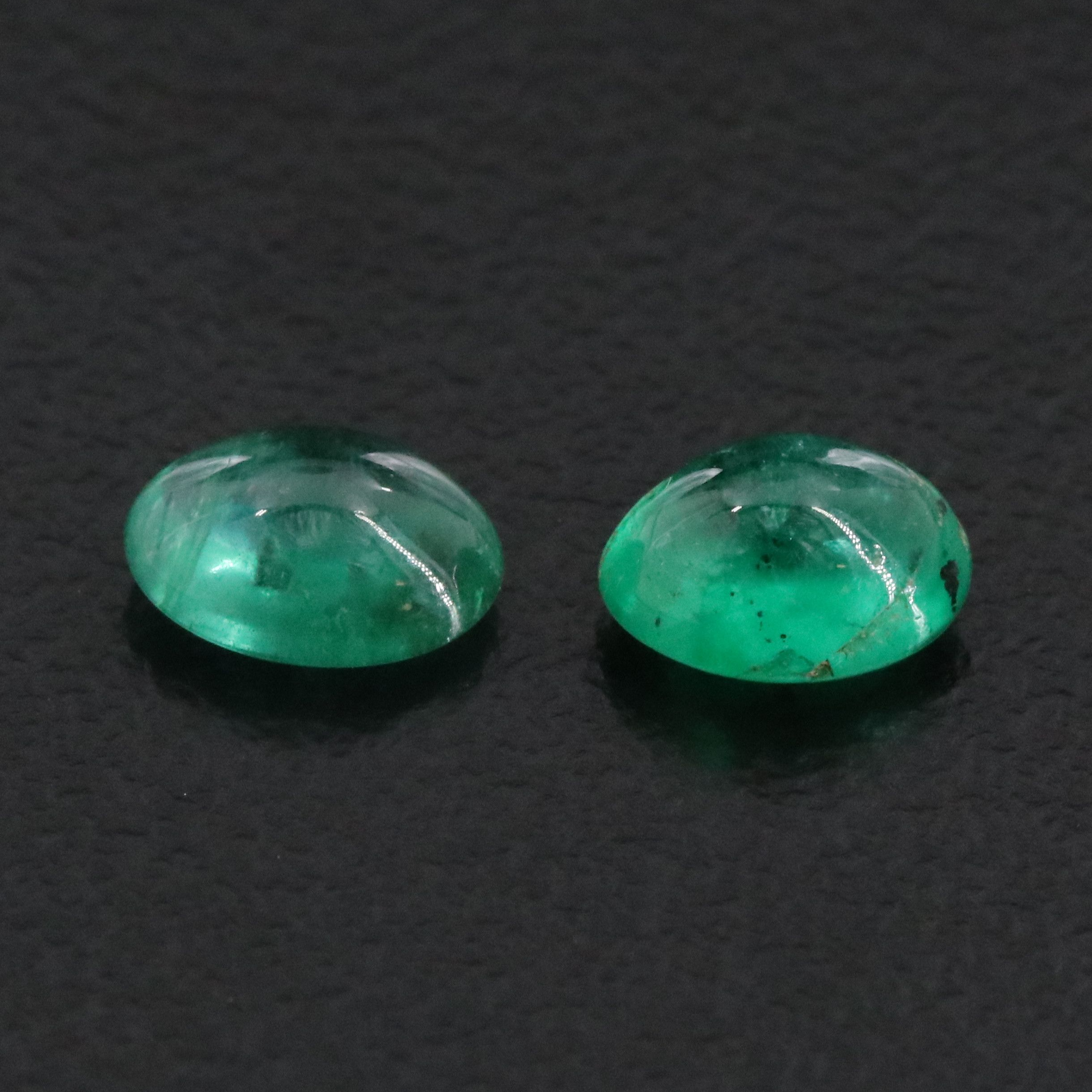 Loose 1.59 CTW Emerald Pair