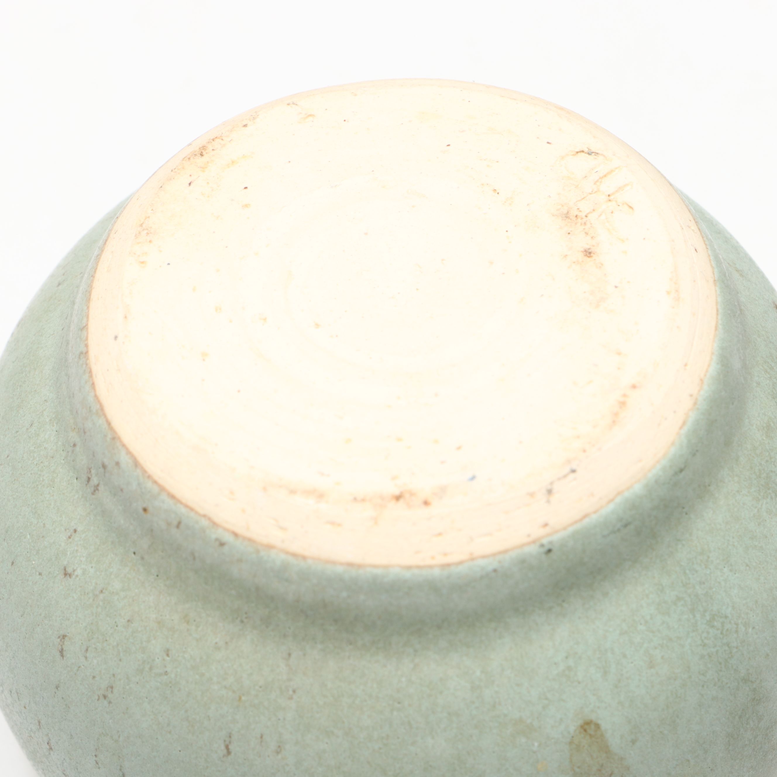 Rustic Italian Ceramic Basket with Other Studio Pottery Lidded Jars and Pitcher