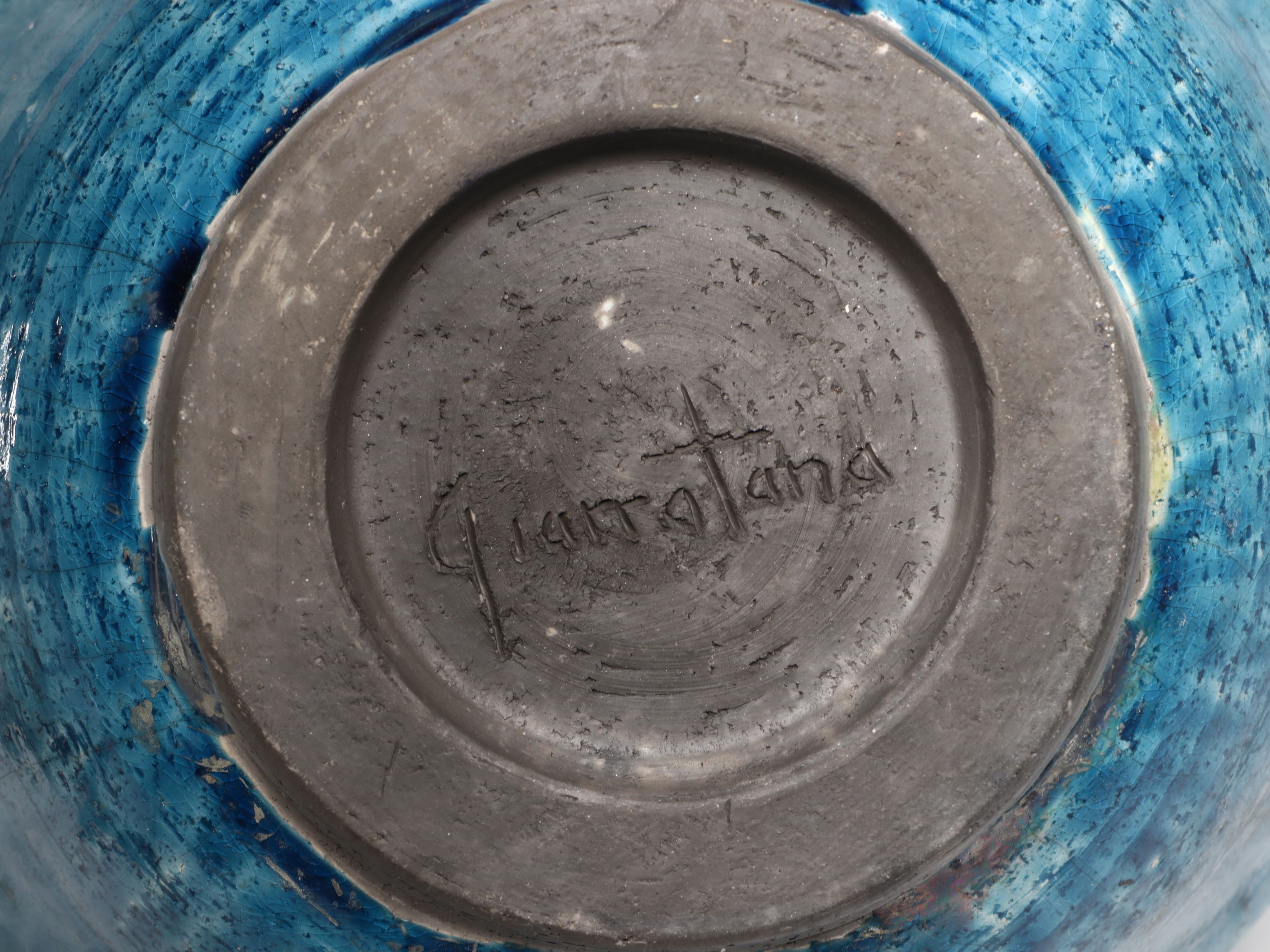 Rustic Italian Ceramic Basket with Other Studio Pottery Lidded Jars and Pitcher